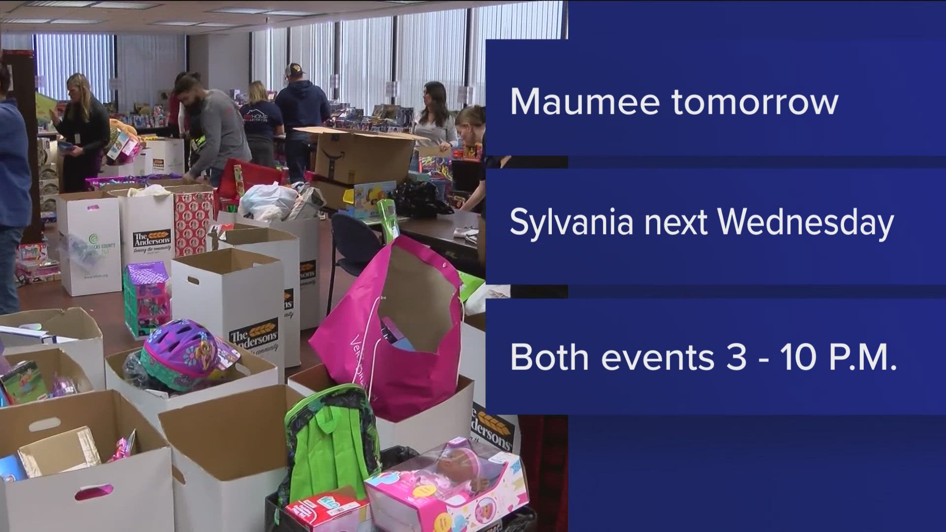 The first fundraiser will be on Wednesday at the restaurant's Maumee location. The second will be next Wednesday, Dec. 11, at the restaurant's Sylvania location.