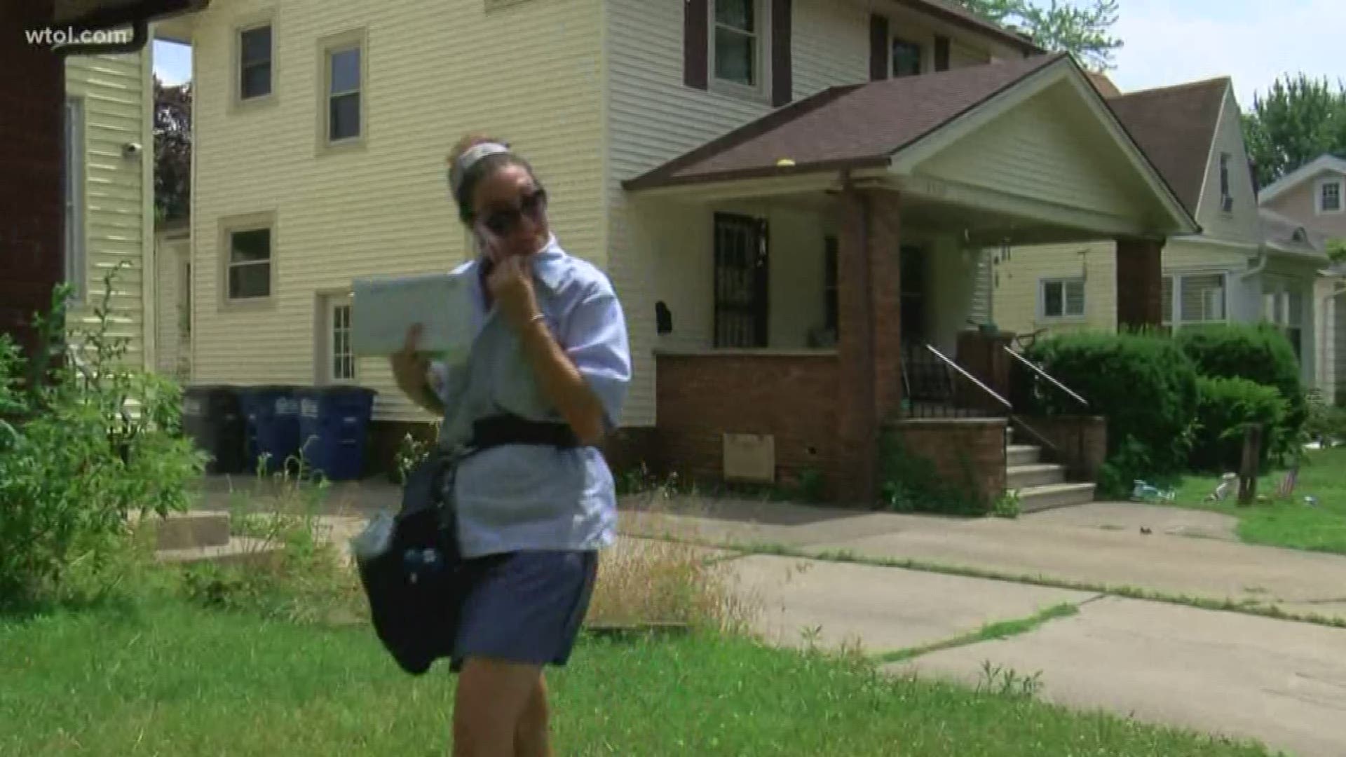Mail carriers for the Post Office are outside daily, enduring the heat as they drop off mail.