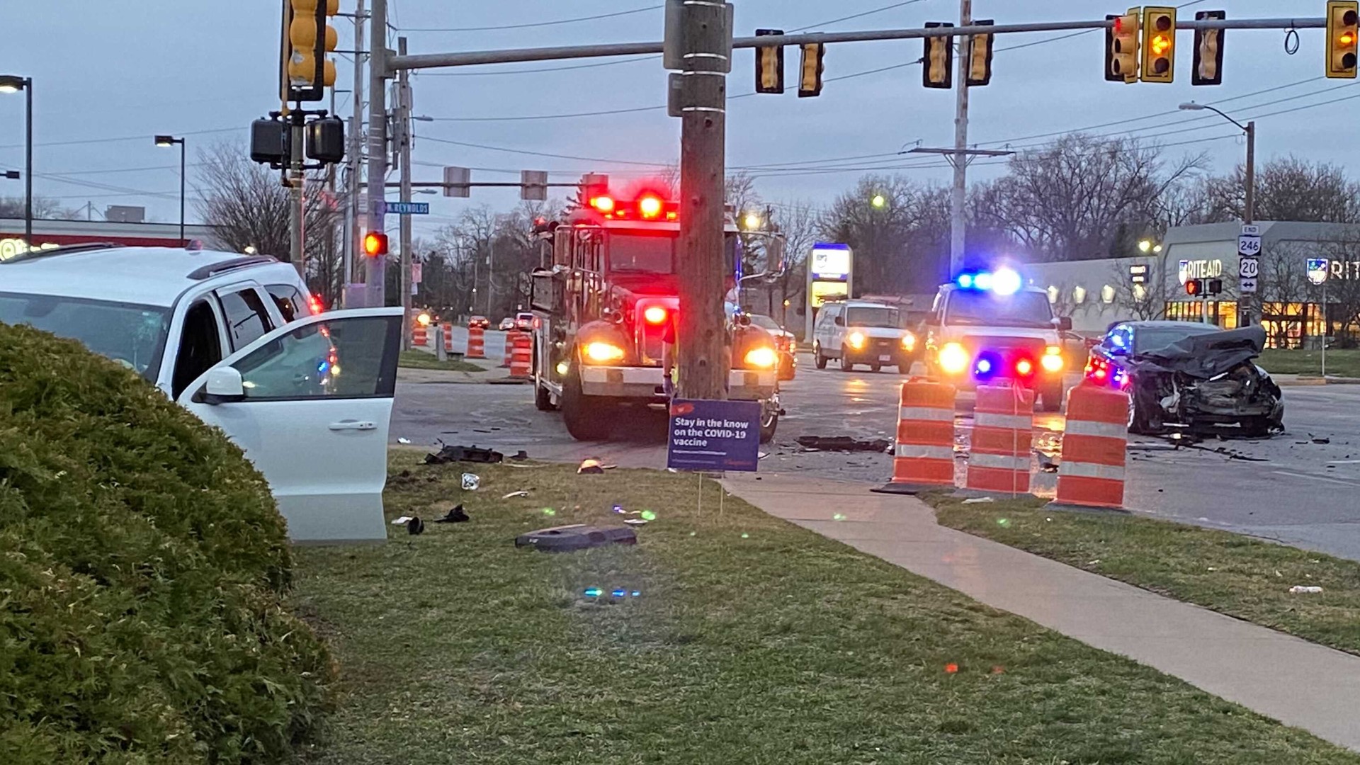 Crash Closes Part Of Intersection Of Reynolds Rd. At Dorr St. In West ...