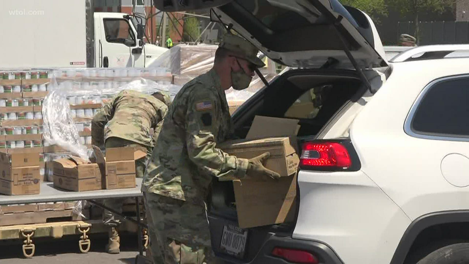 The second West Ohio Food Bank distribution aims to ensure families in need could get a few weeks of food.