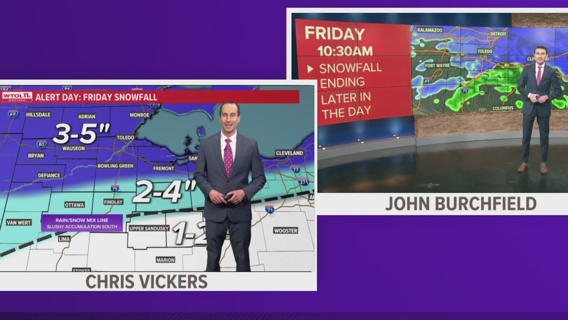 Clouds arrive Thursday, ALERT DAY Friday for snow accumulations | WTOL ...