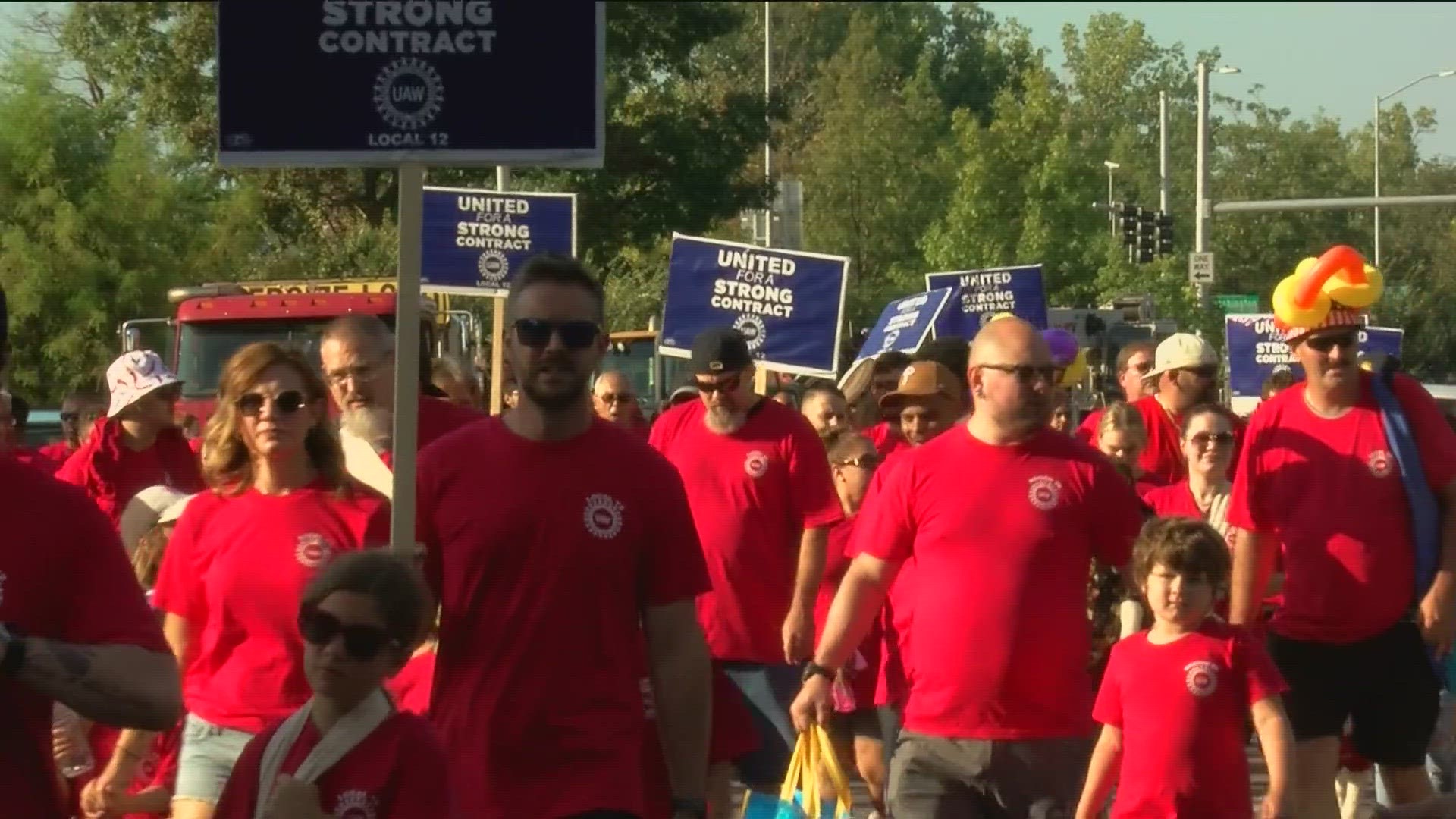 With a growing likelihood of a potential strike, UAW members engaged in Labor Day events to honor American workers.