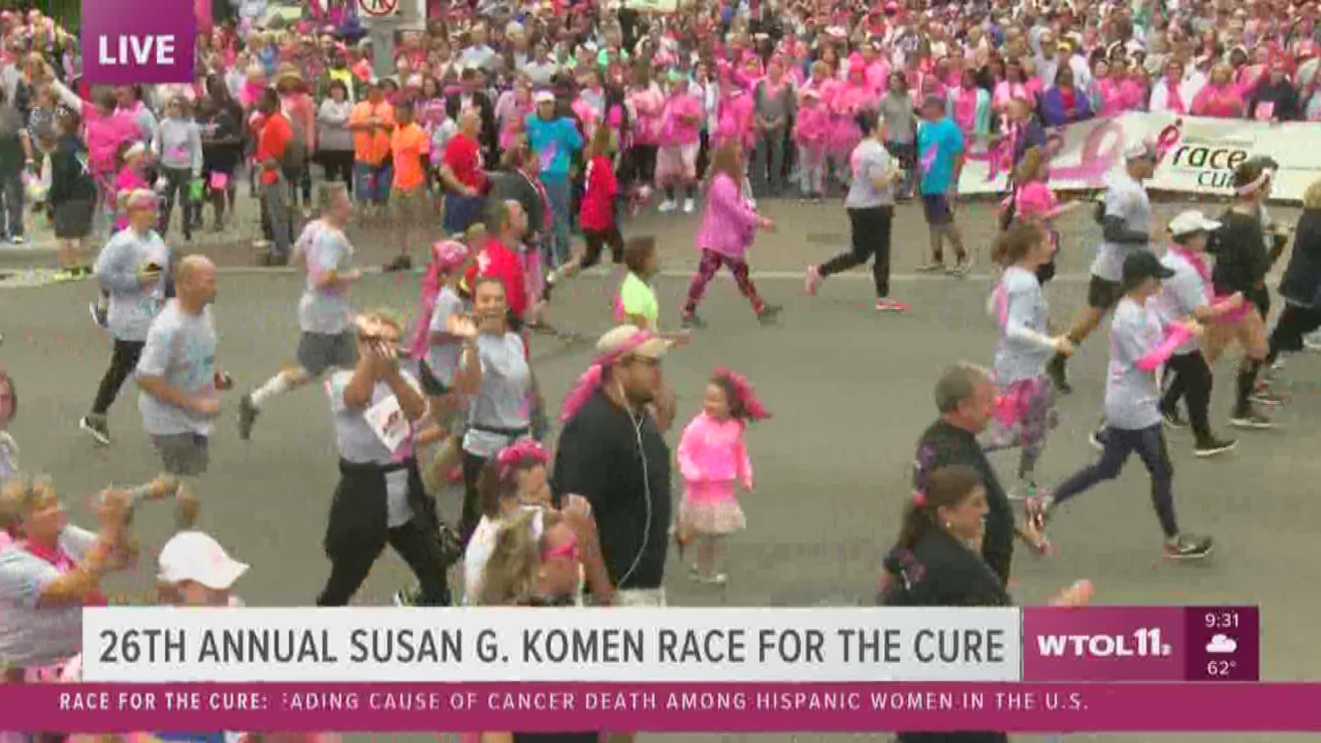 The 26th annual Susan G. Komen Race is on the move.