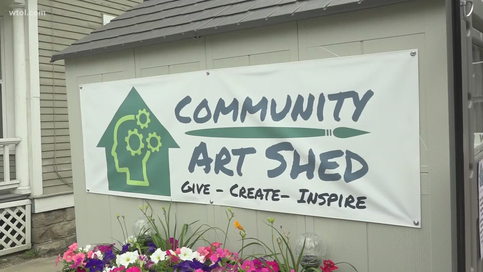 The project expanded on the idea of a "Little Free Library" and now offers donated art supplies for free to the community.