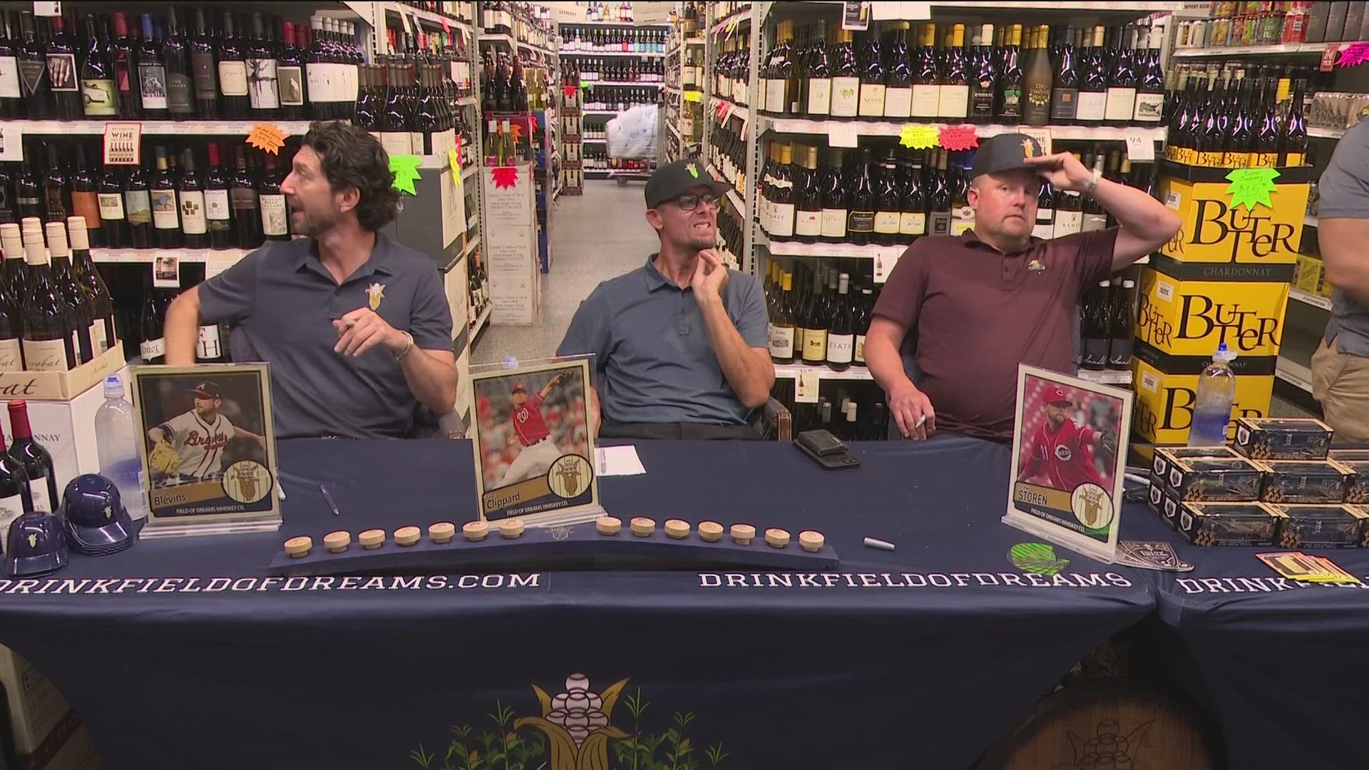 Arcadia's own Jerry Blevins, Drew Storen and Tyler Clippard were promoting their Field of Dreams small-batch bourbon on Friday.