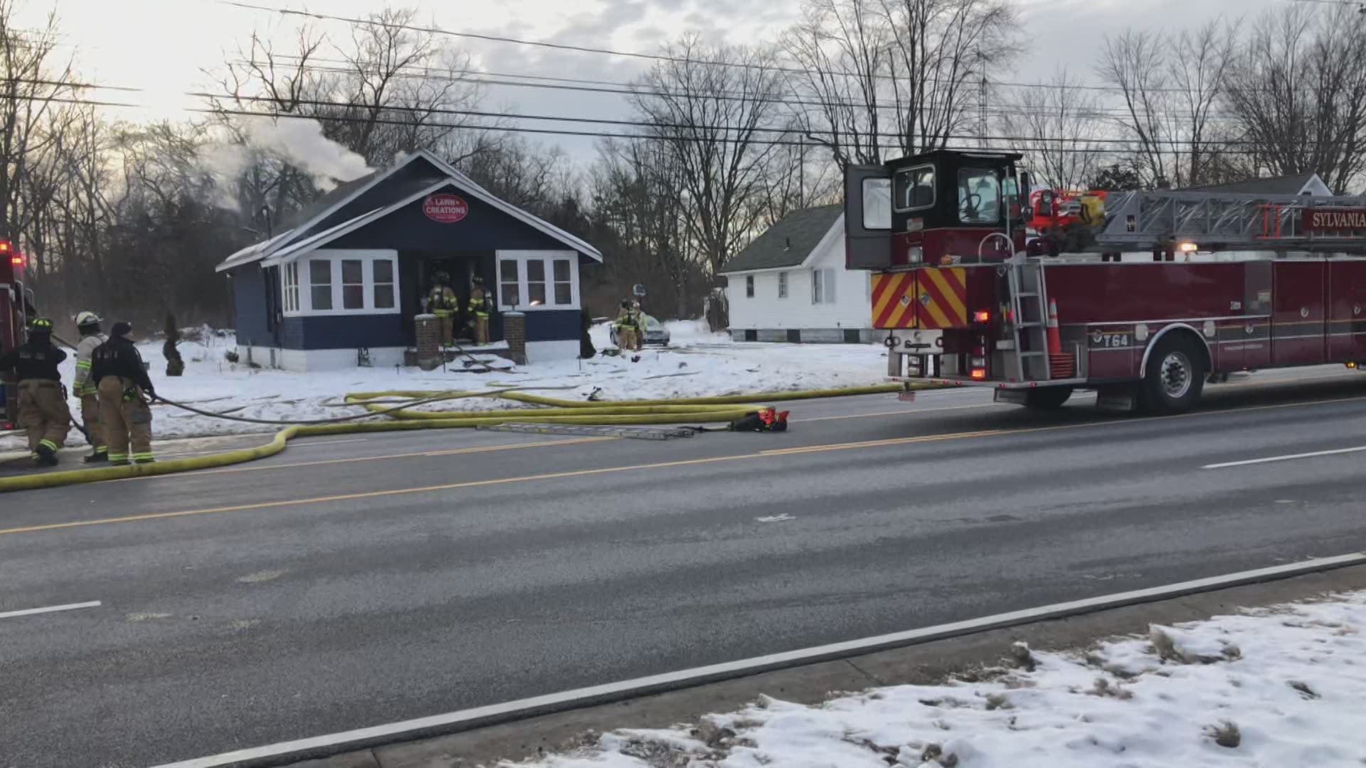 Fire Crews On The Scene At Lawn Creations In Sylvania Township | Wtol.com