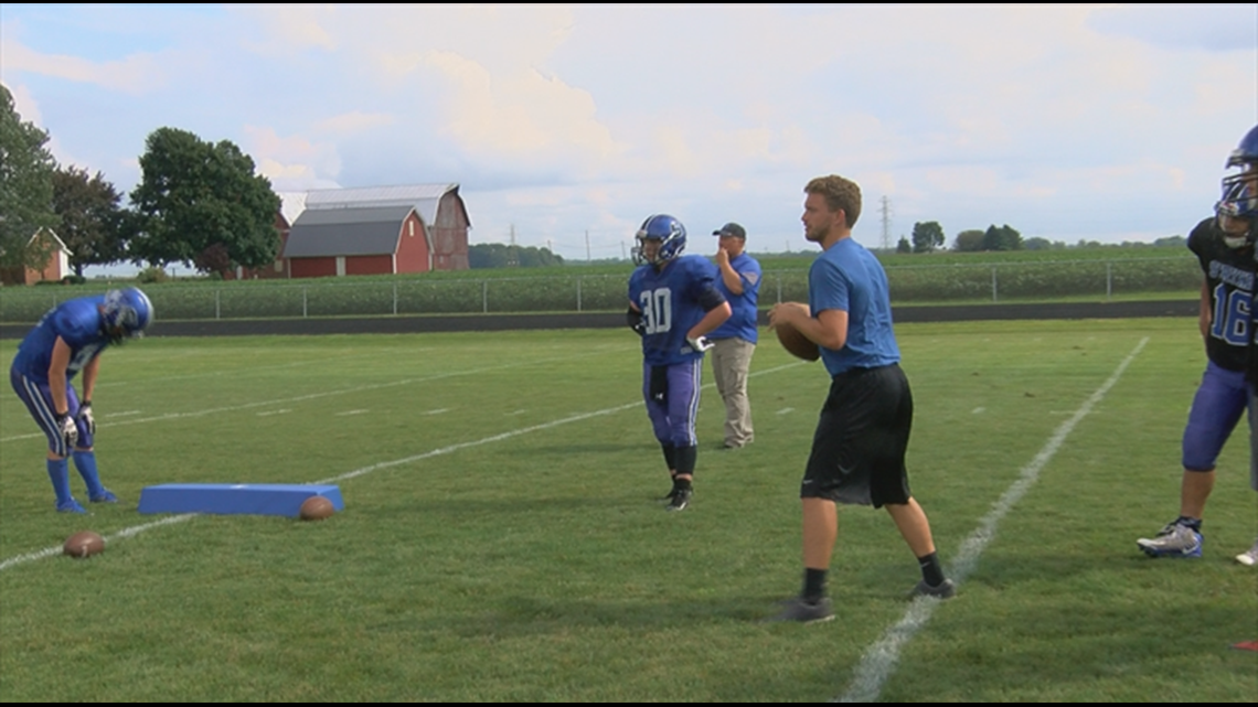 Stryker gets ready for first varsity football game in 87 years
