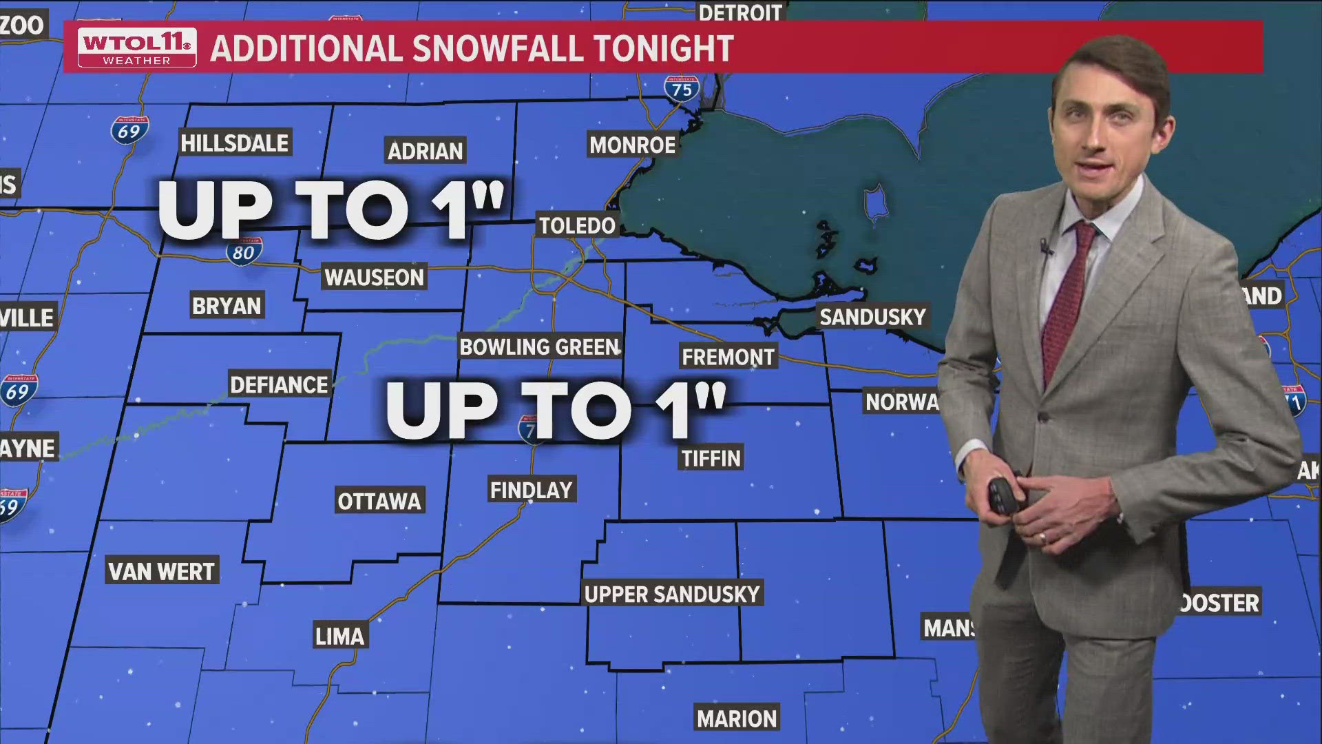 ALERT DAY snow continues overnight; accumulation expected | WTOL 11 ...