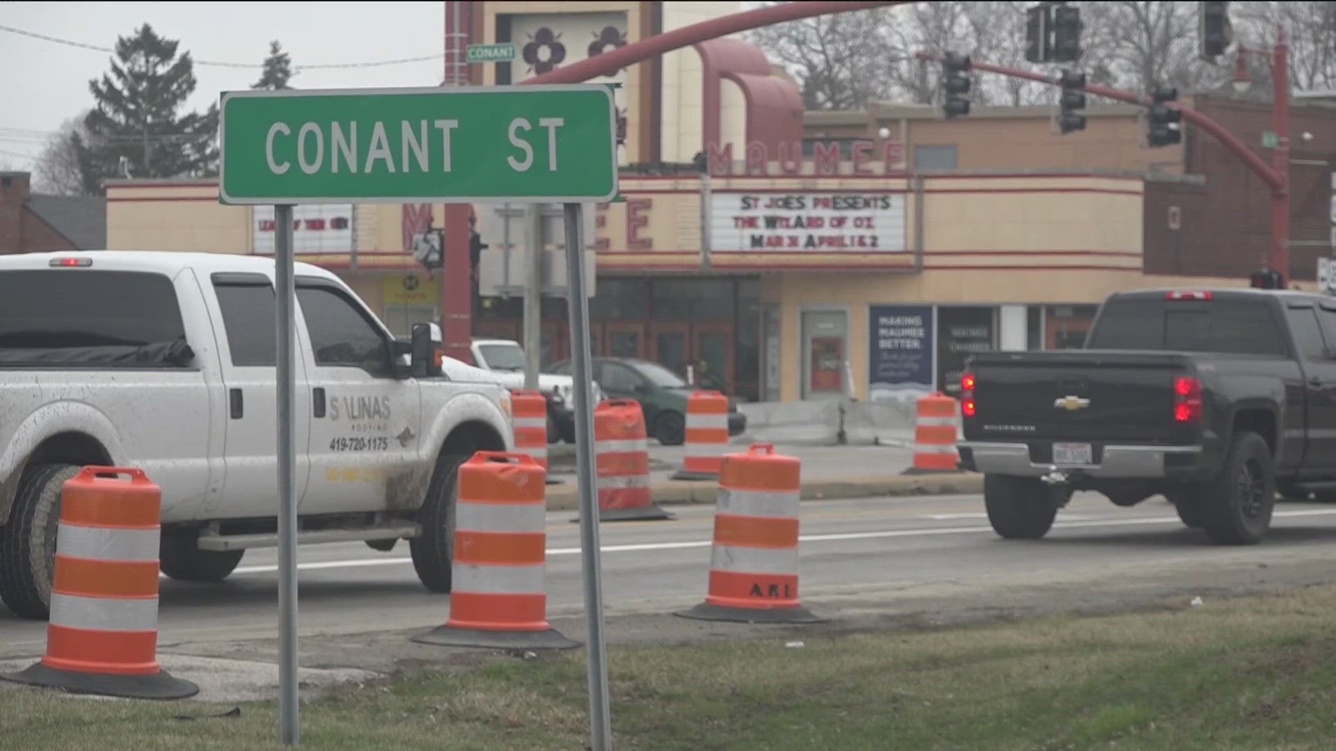 While it may not look like it now, the city of Maumee's administrator says it's all for the better to improve the look and atmosphere of the area.