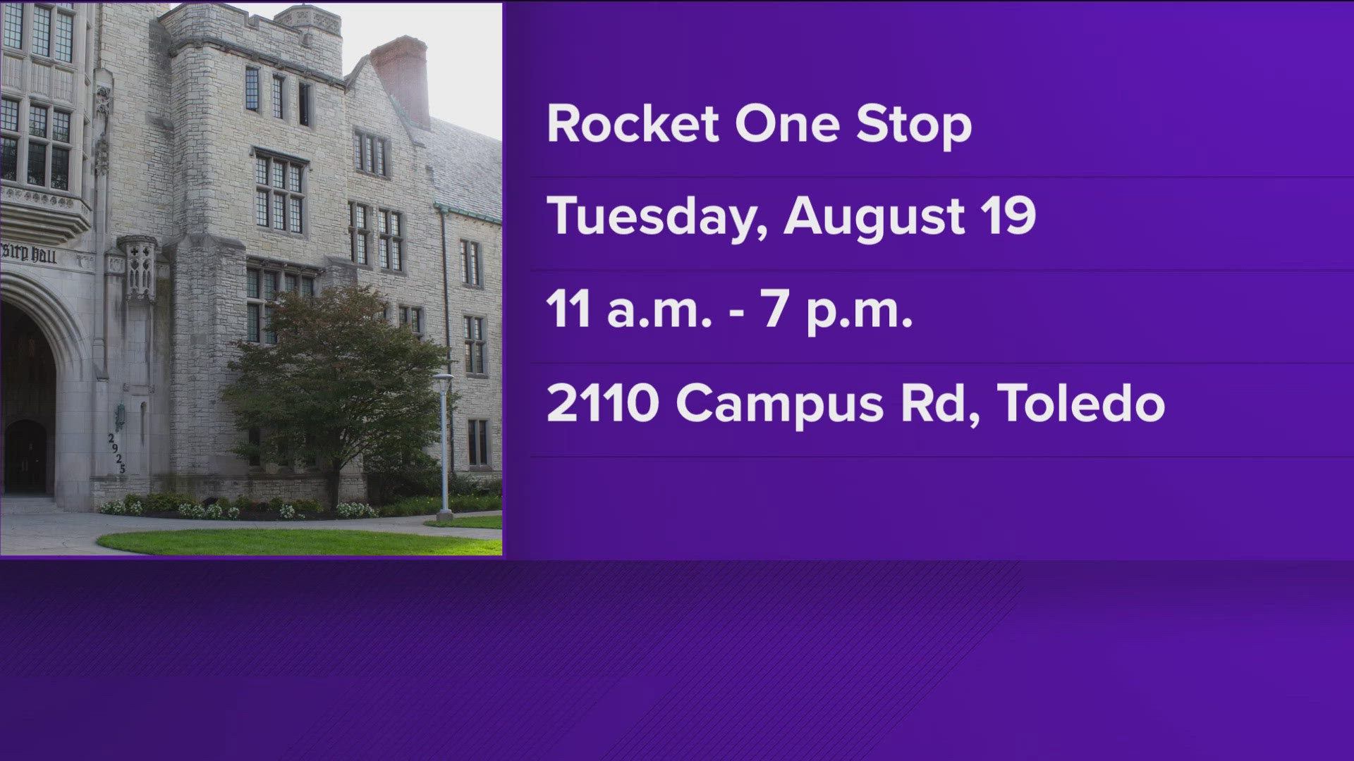 The Rocket One Stop event aims to help prospective students apply for college and get a head start for the upcoming school year.