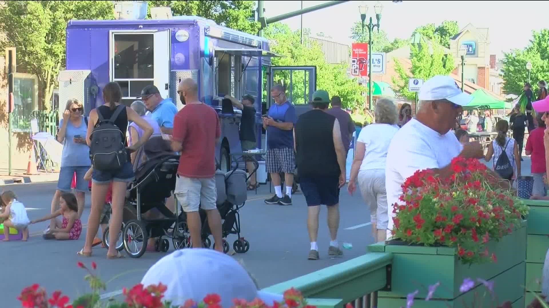 The festival is back on Main Street for the first time since 2019.
