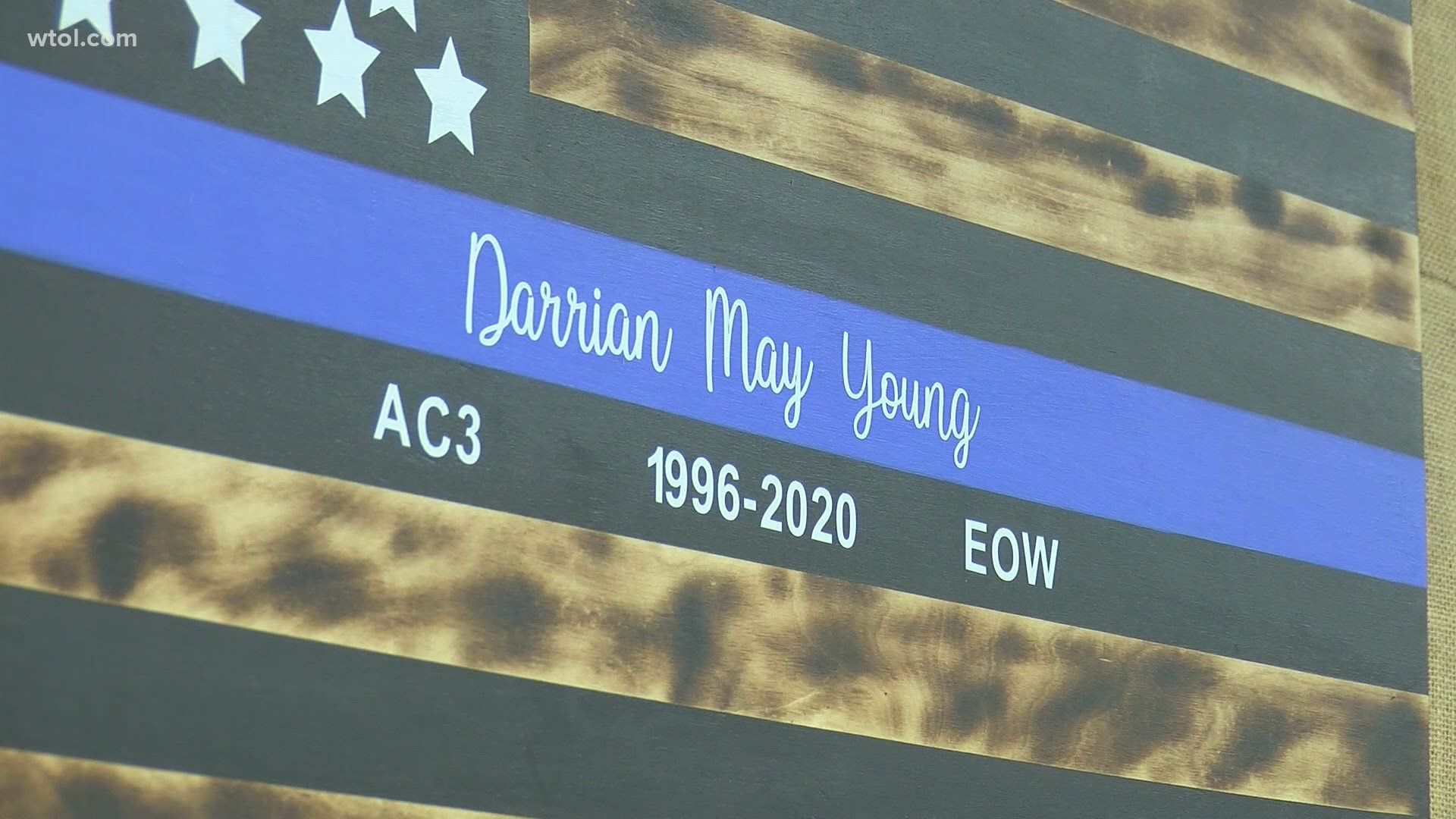 Darrian Young, 24, was killed in the line of duty last year by an alleged drunk driver.