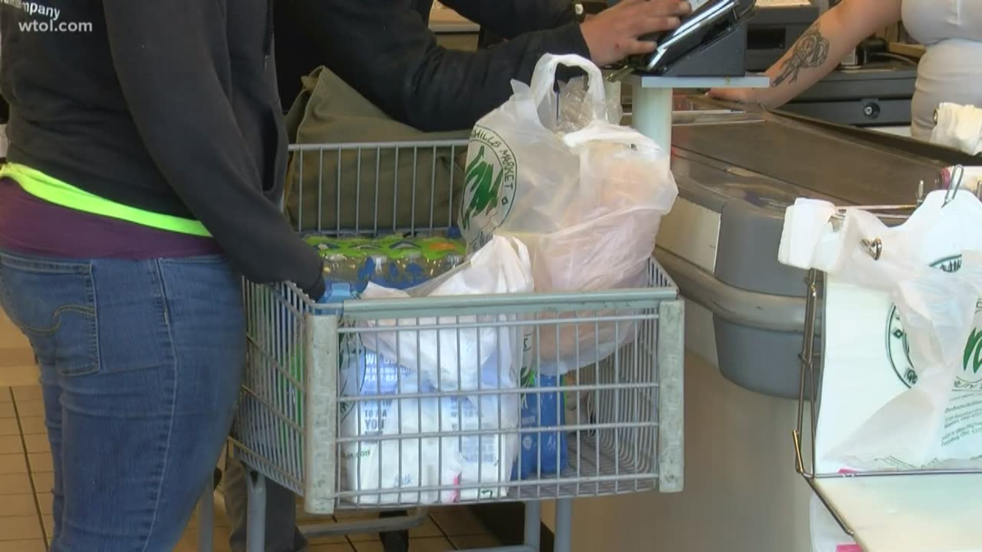 Perrysburg shoppers hit the stores again this week to stock up after the governor's order to close restaurants and bars.