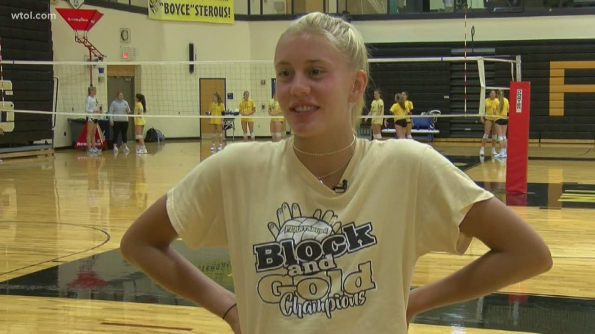 Teams are trying to find a way to stop Perrysburg-senior, outside hitter Kat Mandly.