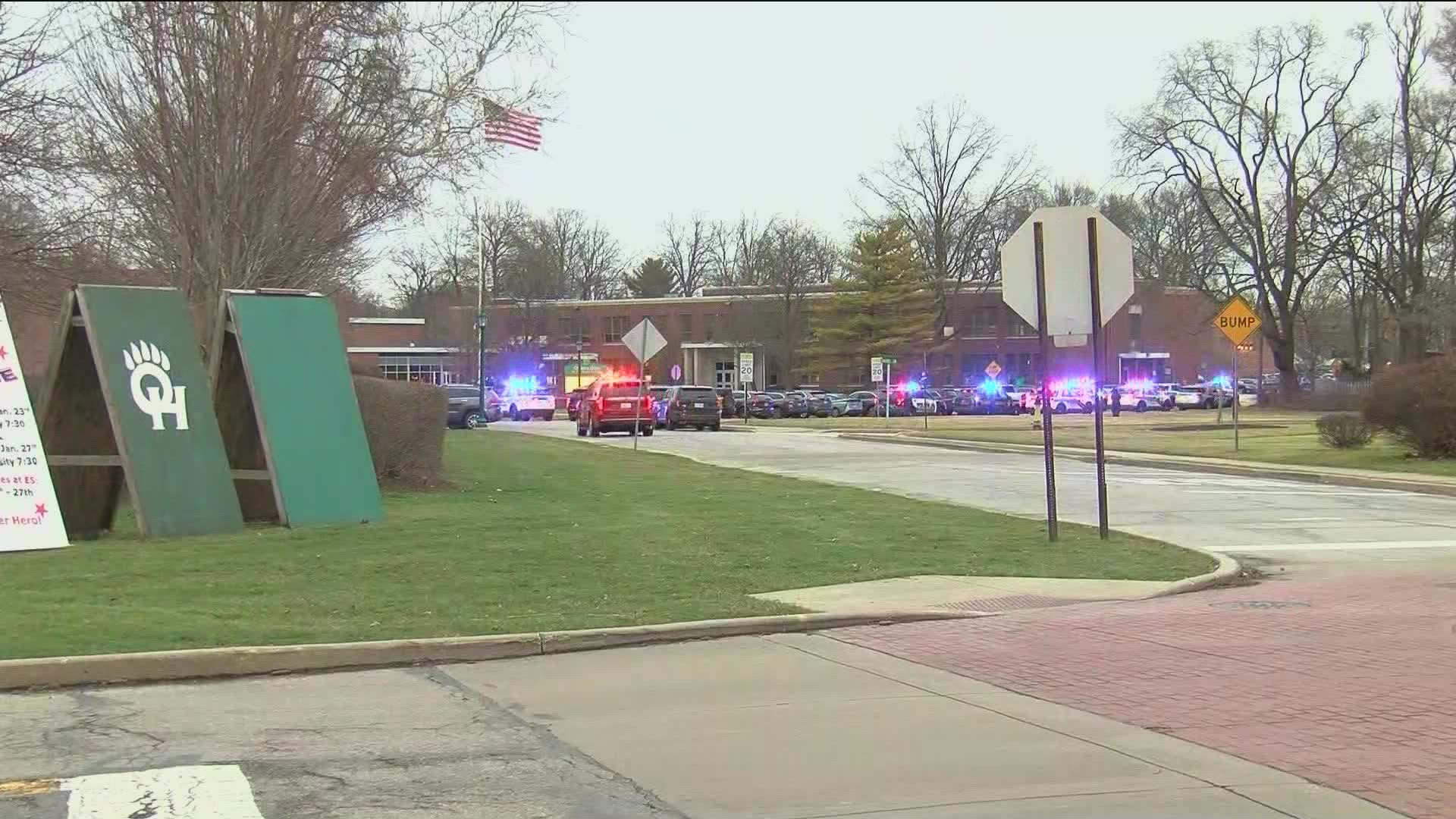 Kristy Gerlett is at Ottawa Hills High School as students return today following last week’s active shooter hoax call.