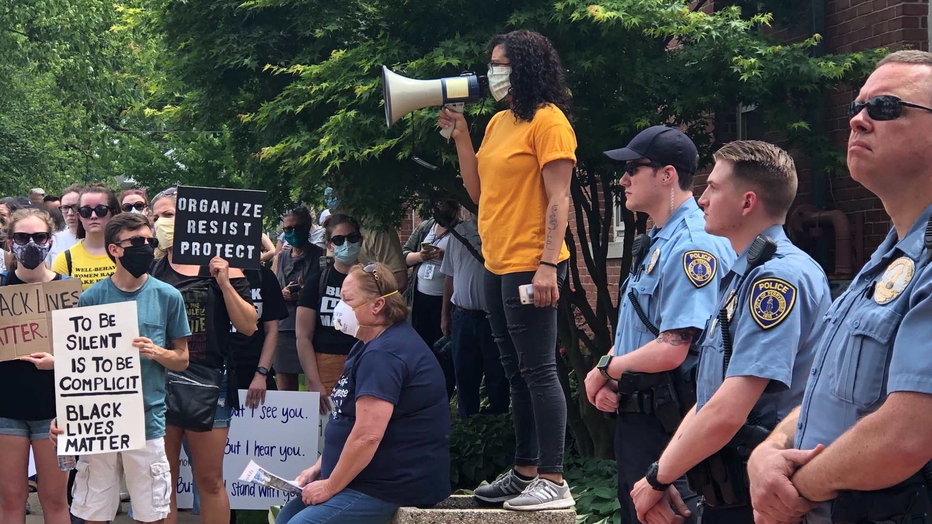 Ruth Leonard and Capt. Matt Luettke say you should be aware of the leader and location of the demonstration.