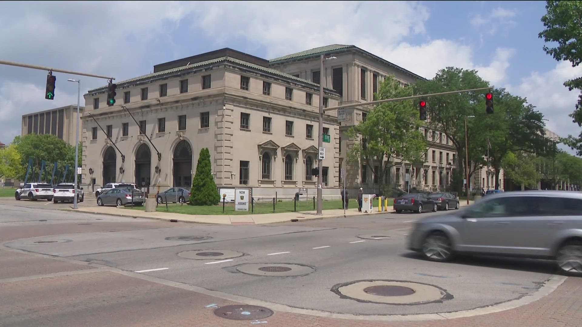 Police say video showed the 32-year-old woman ingesting a white substance after the detective left the interview room and before being taken back to a holding cell. 