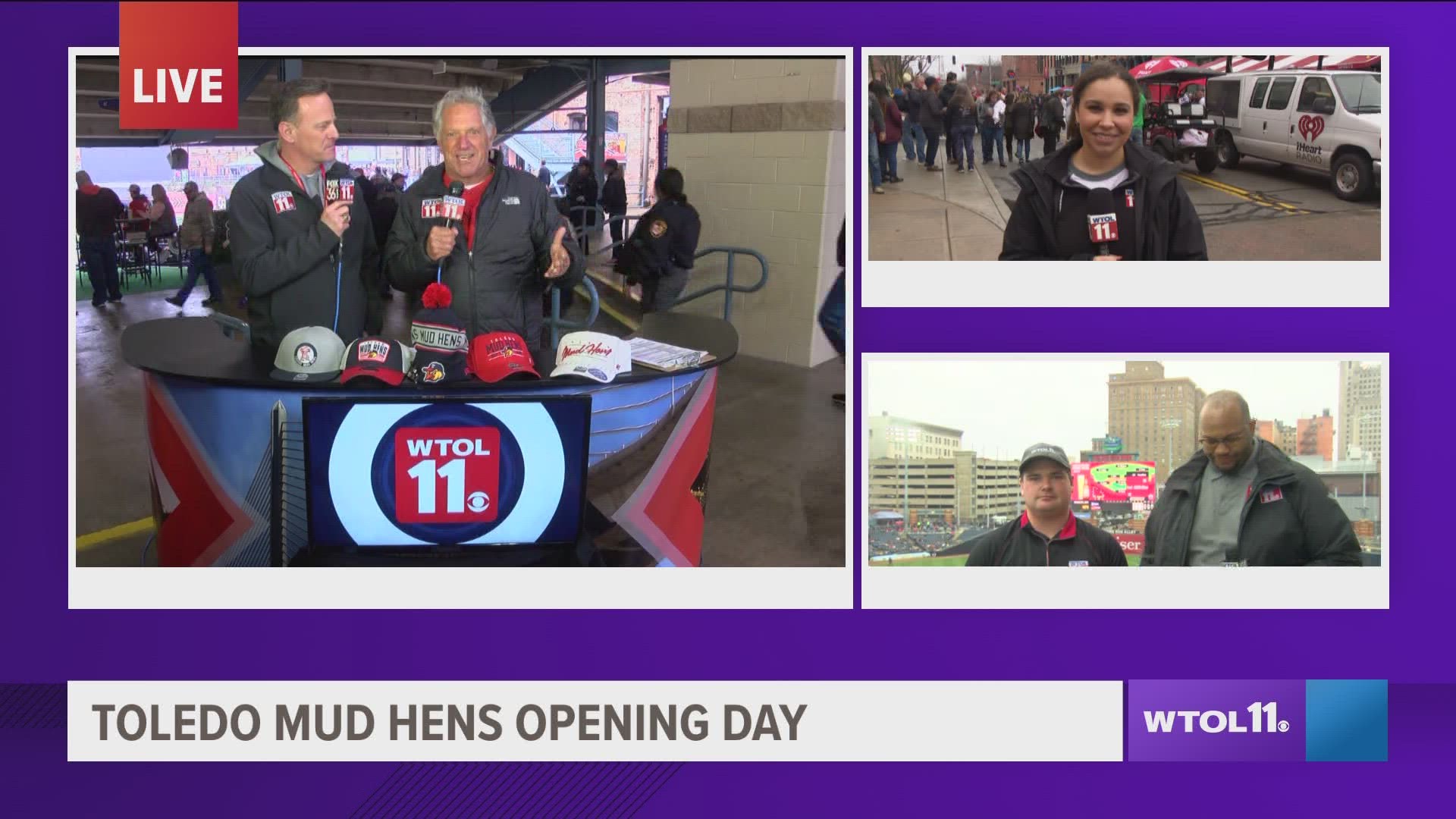The WTOL 11 News team celebrates opening day for the Toledo Mud Hens as Fifth Third Field welcomes in new rules, new faces, new lights and more.