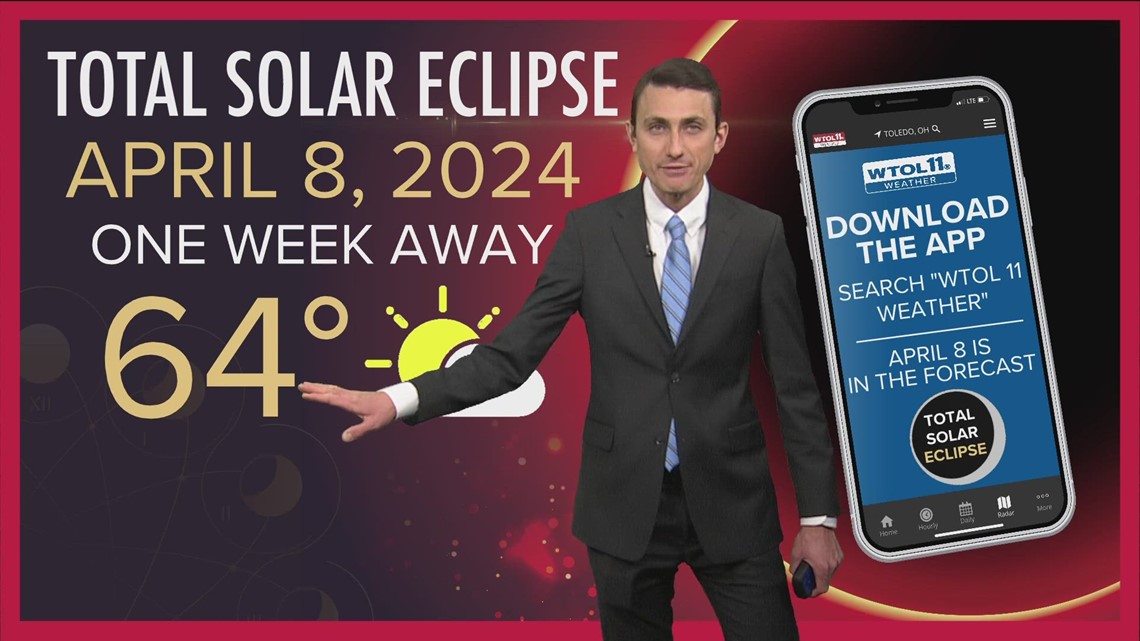 One week away: Fine-tuning the total solar eclipse forecast | WTOL 11 ...
