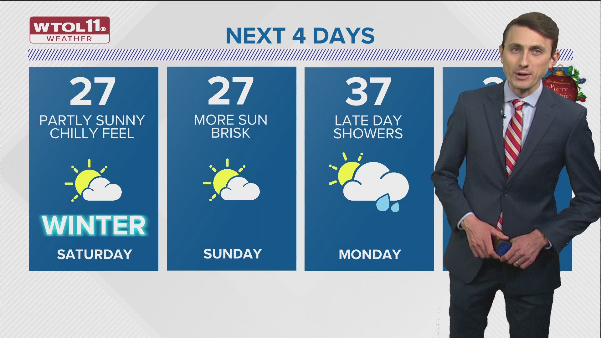 Snow tapers off Friday evening; weekend highs in 20s | WTOL 11 Weather ...