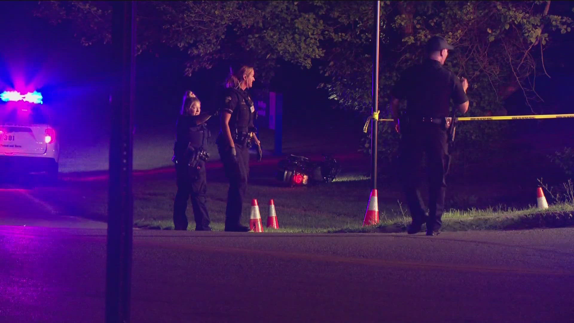 Toledo police told WTOL the motorcyclist was found after another motorist spotted them laying in a grassy area off of the roadway.