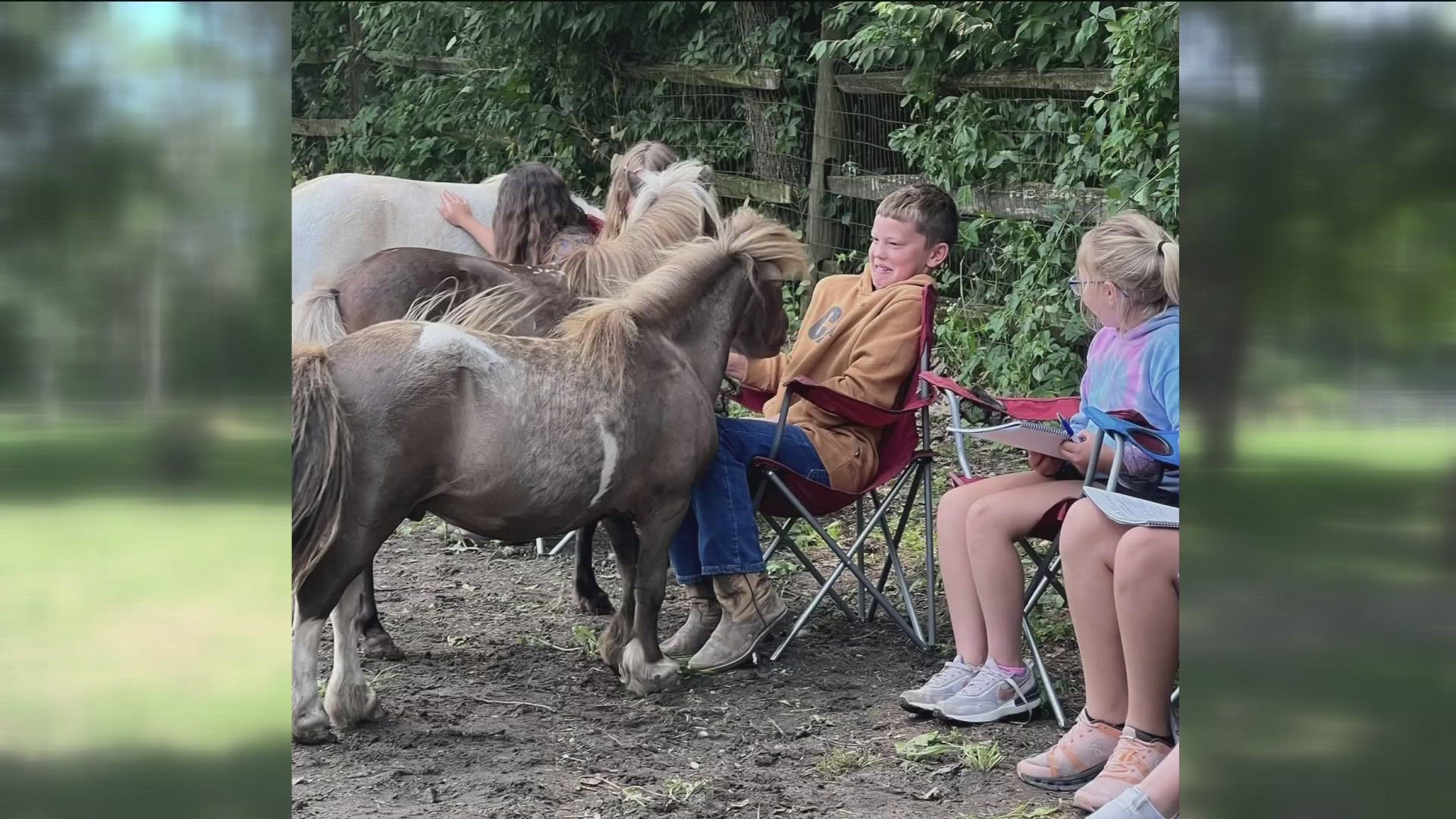 HOOVES, based in Swanton, has kicked off its second year of the Patriot Project, a three-day retreat that helps children work through issues with equine therapy.