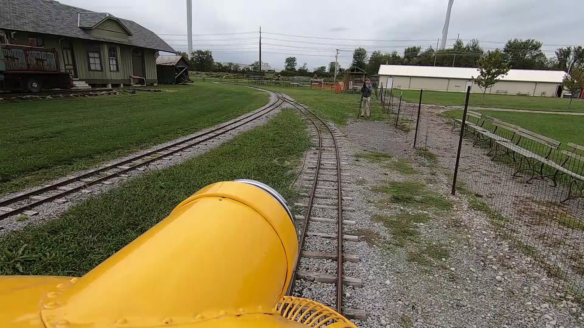 Each ticket for a train ride takes you around the 1/4 mile track twice