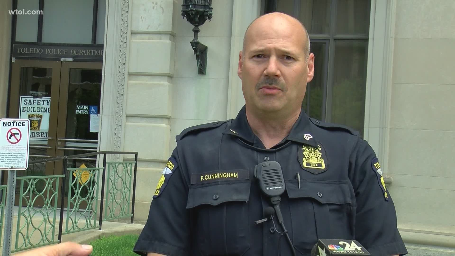 TPD Sgt. Cunningham opened the three-year-old's airway, allowing the boy to breathe again until Toledo Fire and Rescue were able to respond and provide further aid.