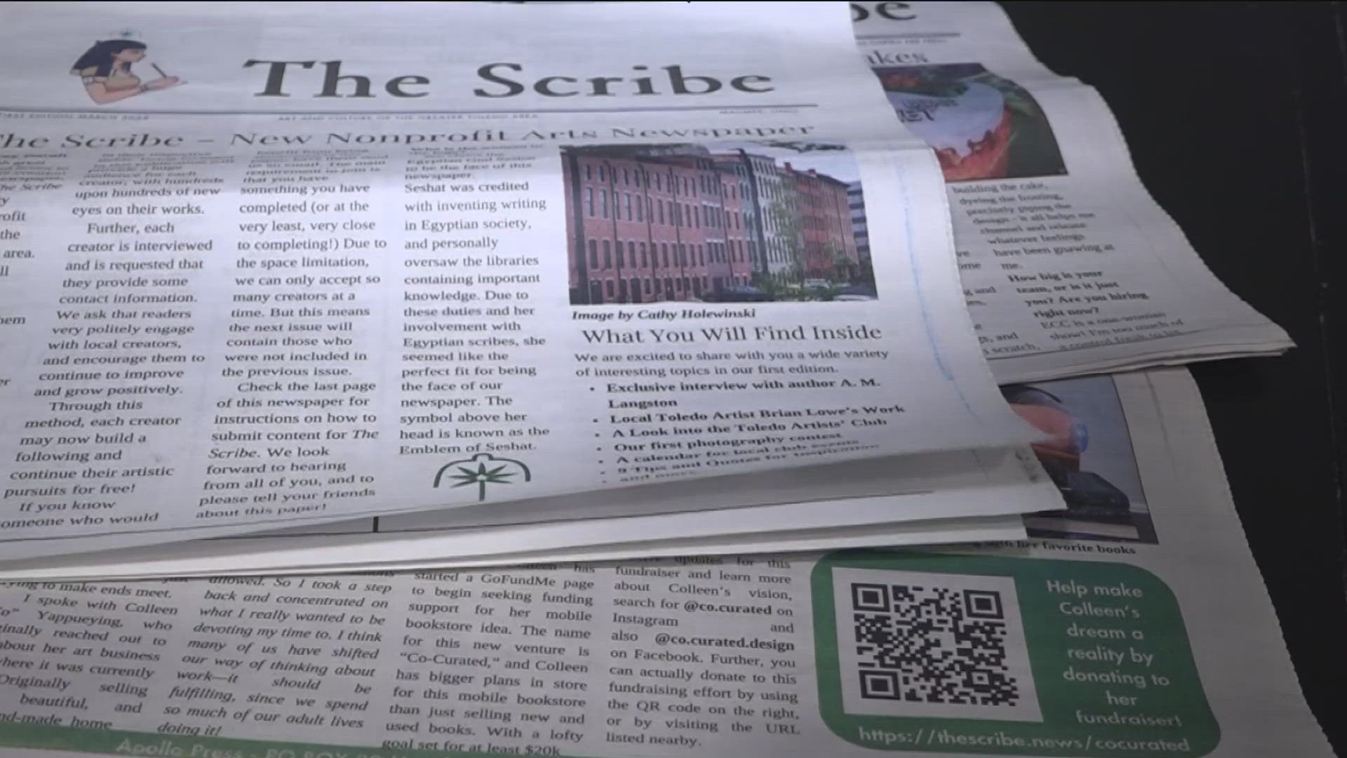 The Scribe is a new, nonprofit arts newspaper helping crafters of all kinds share their work with people in the community.