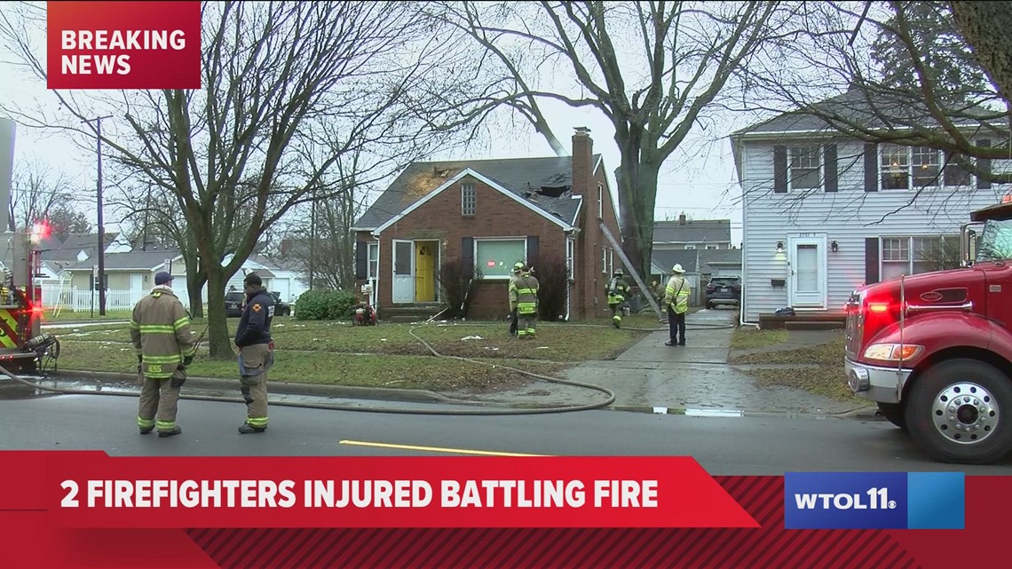 Two toledo firefighters injured tfrd responds to same house fire 3