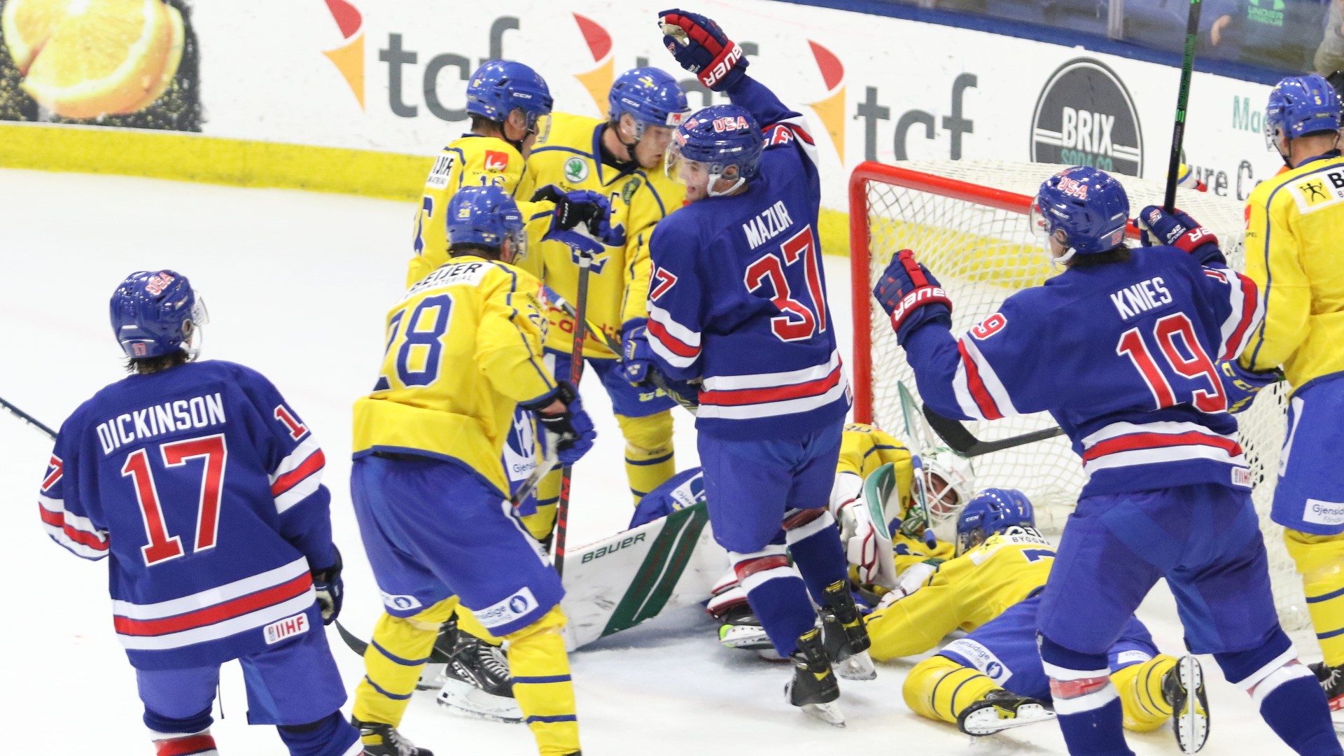 Team USA Blue defeats Sweden in World Junior Summer Showcase