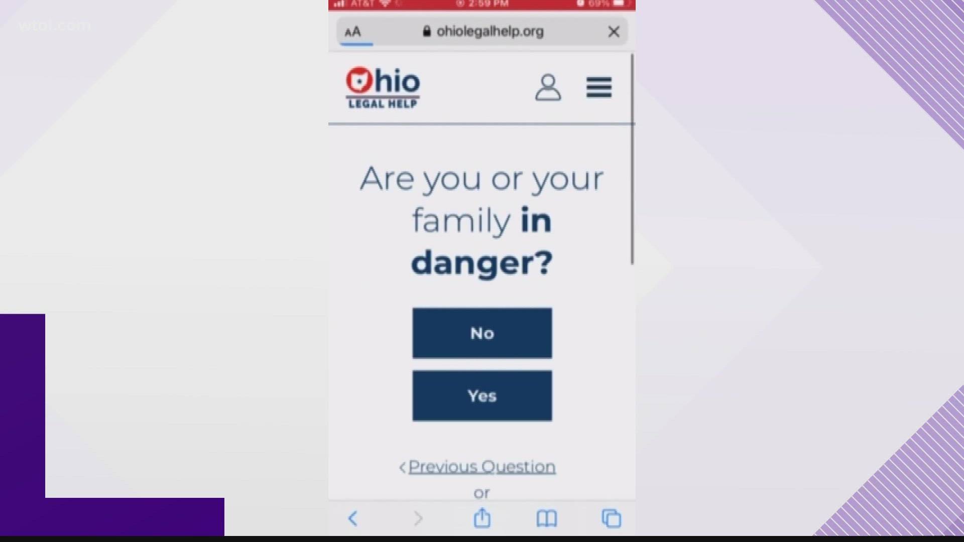 Ohio Legal Help's hub allows users to complete Civil Protection Order Forms online.