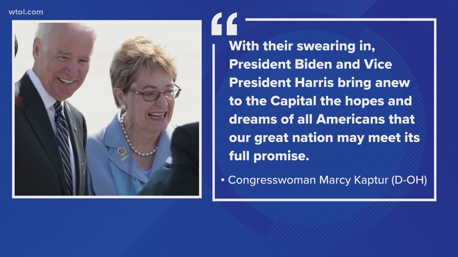 Kamala Harris is now the first woman in history to be elected and sworn in as our vice president. Across our area, political leaders praised the step forward.