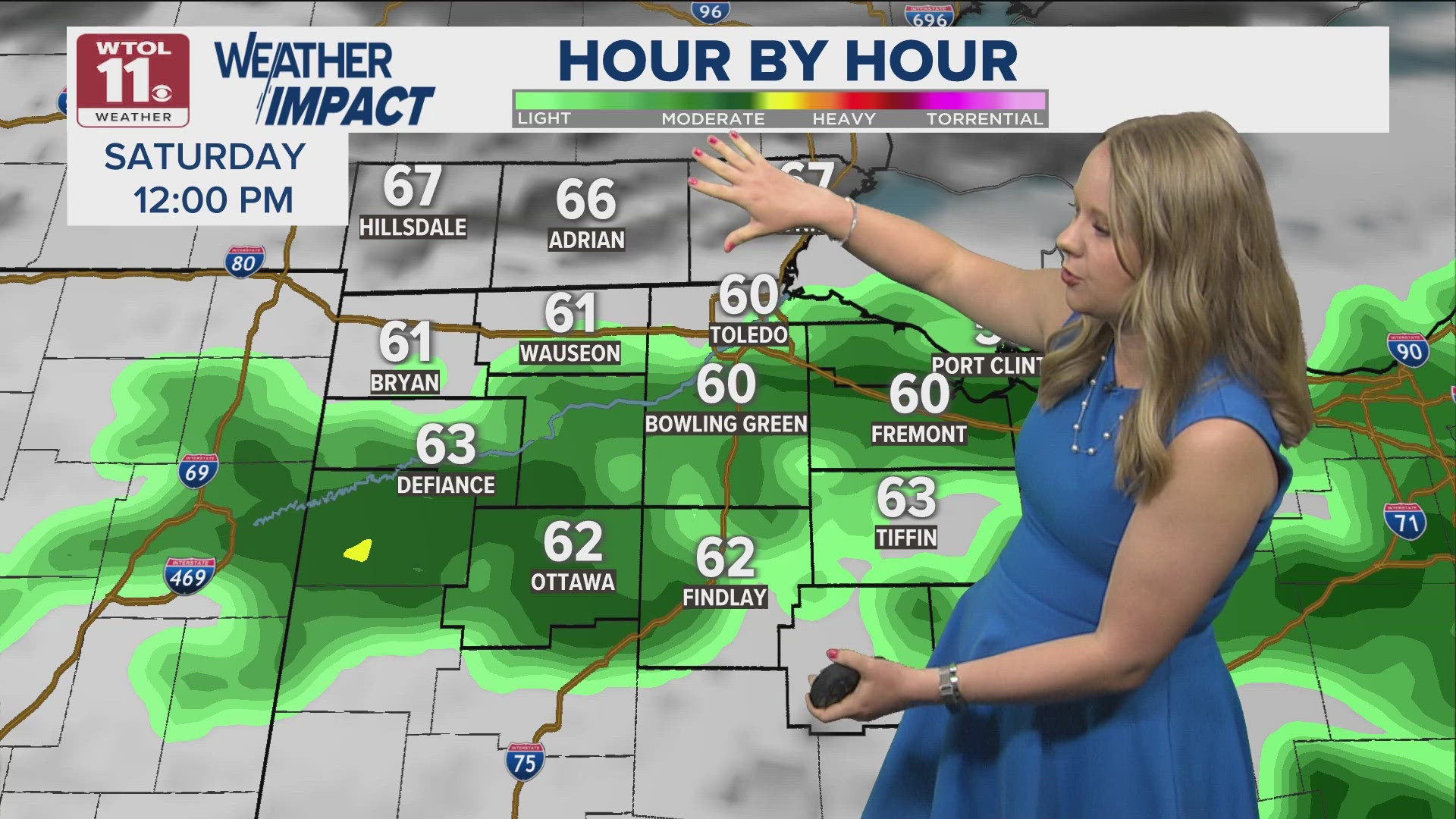 Wet, cool start to Saturday; rain tapering off in afternoon | WTOL 11 ...