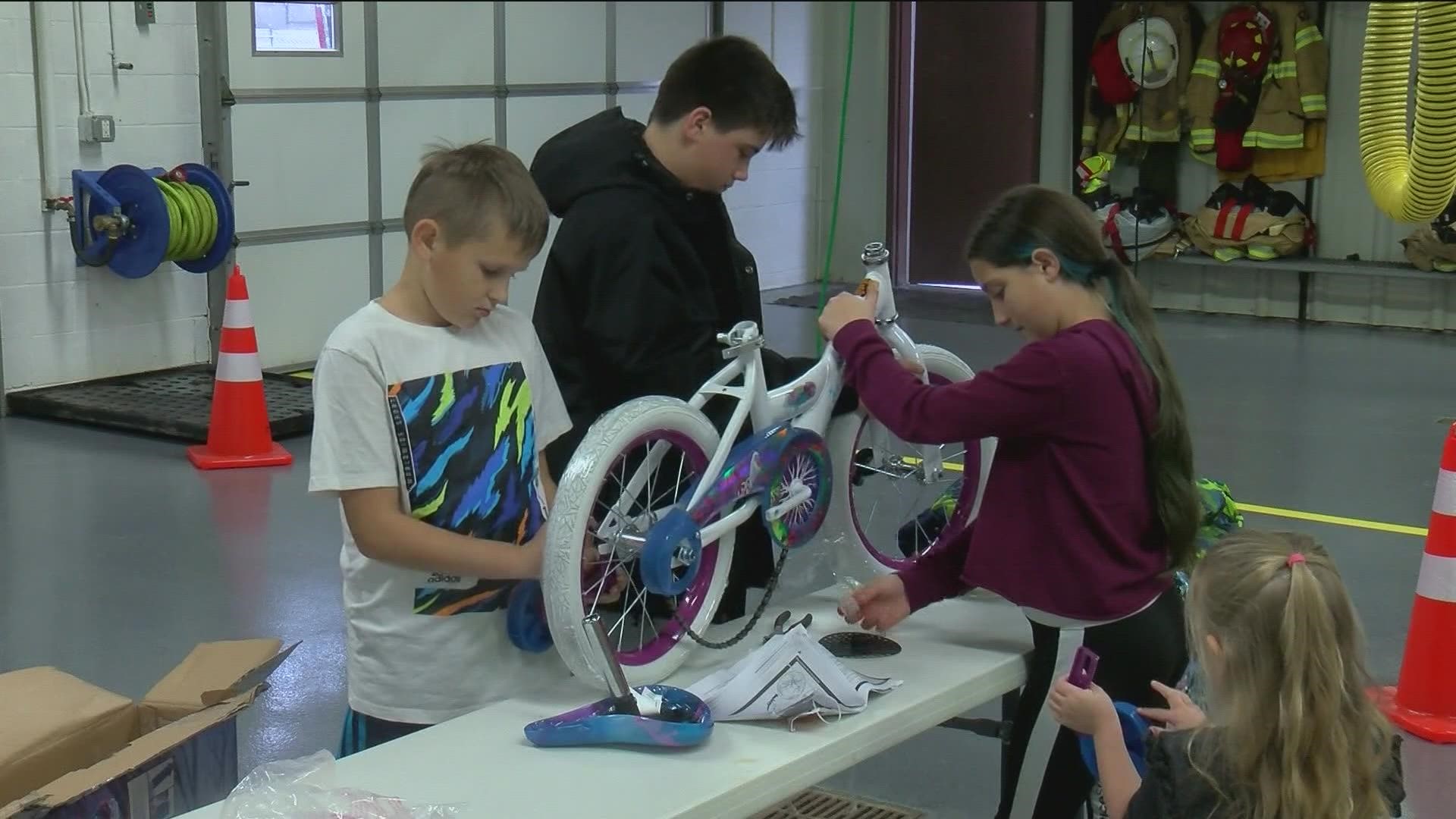 The fire department hosted its 5th annual Bike Build to donate brand new put-together bikes to kids as part of the LCCS holiday gift drive.