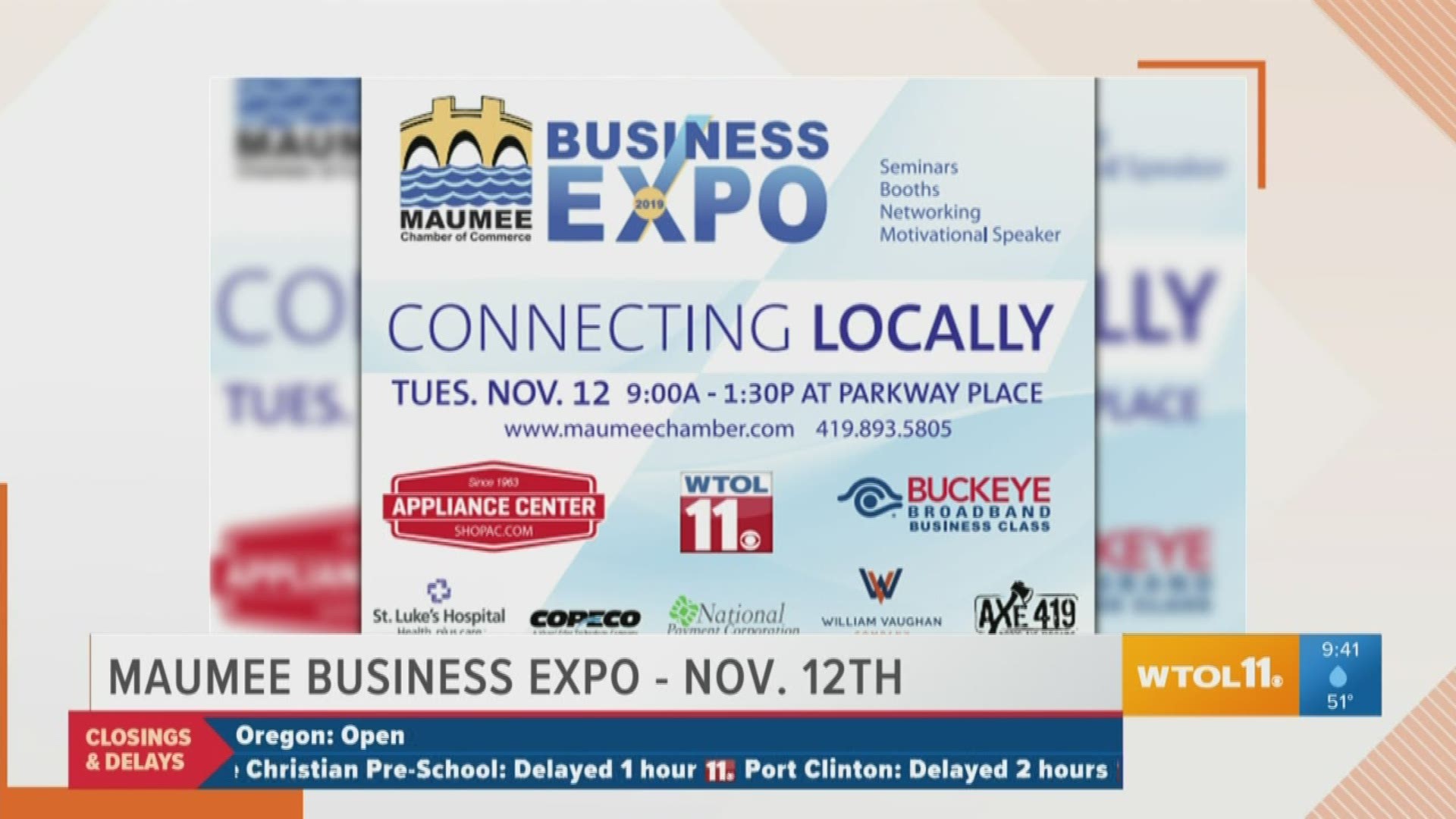The Maumee Chamber of Commerce invites you to attend the Maumee Business Expo on Nov. 12.