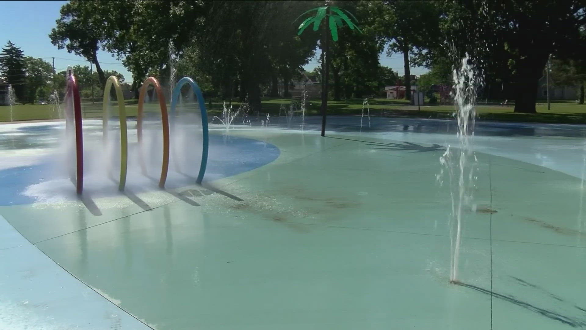 The city said the splash pad will is now open after "making all of the necessary valve adjustments to the water system."
