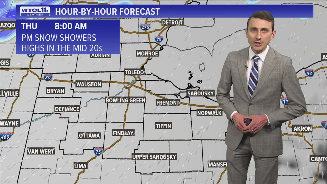 Some flurries overnight into Thursday; highs will reach 20s | WTOL 11 ...