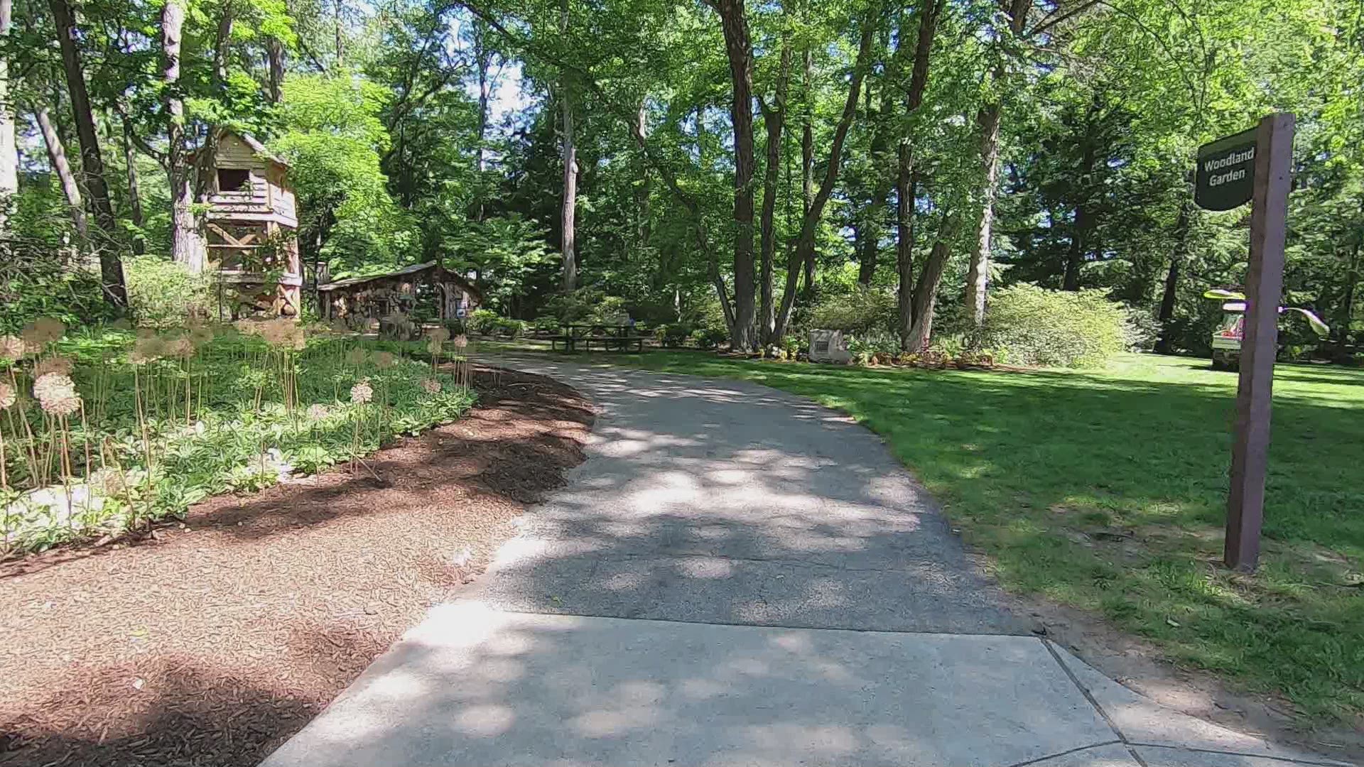 Enjoy the sights and sounds of a relaxing stroll through portions of the Toledo Botanical Garden