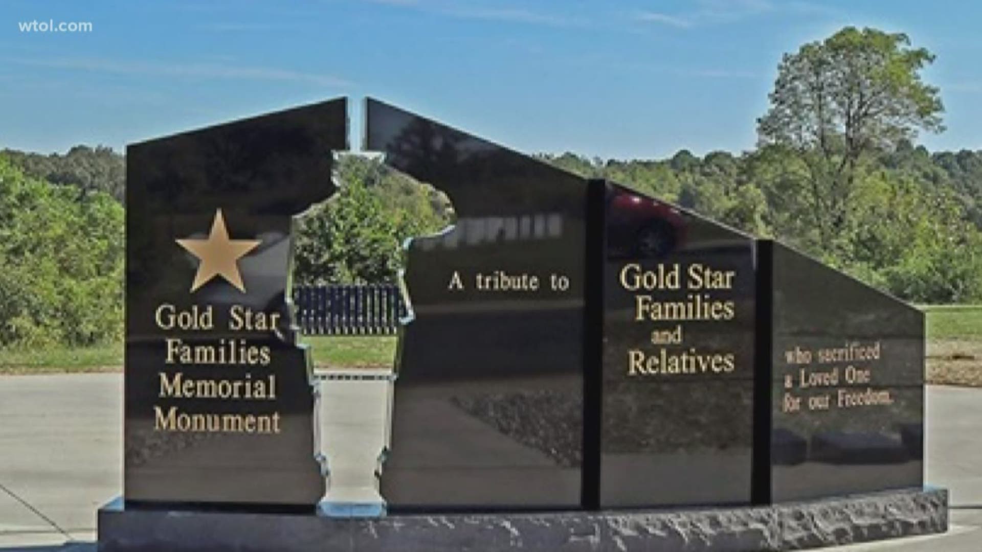The black granite memorial is planned for Riverside Park and will feature a walkway with pavers that can be dedicated to fallen heroes and veterans.