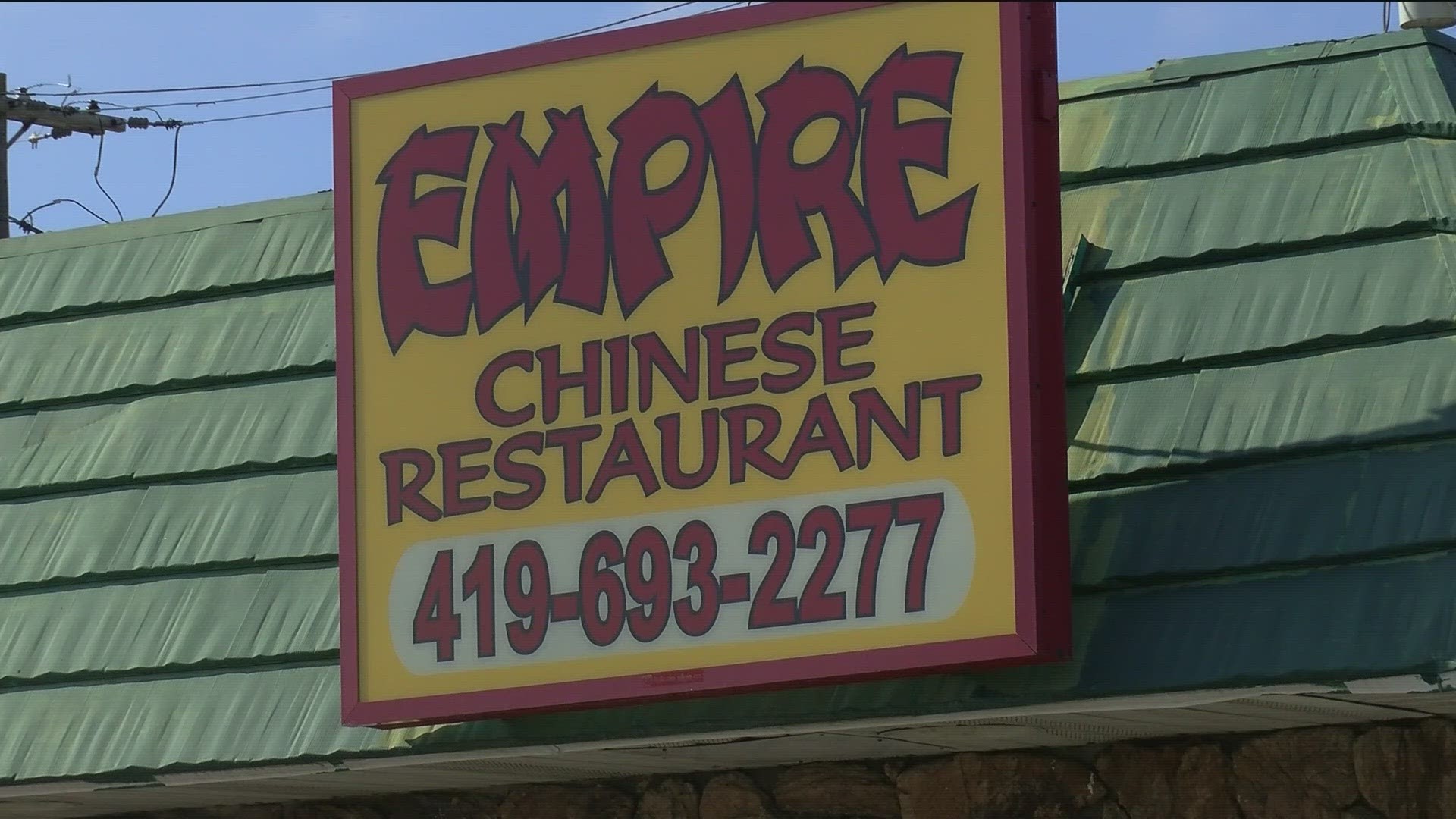 Empire Restaurant in Oregon has a leaking roof, which poses a health risk, officials said.