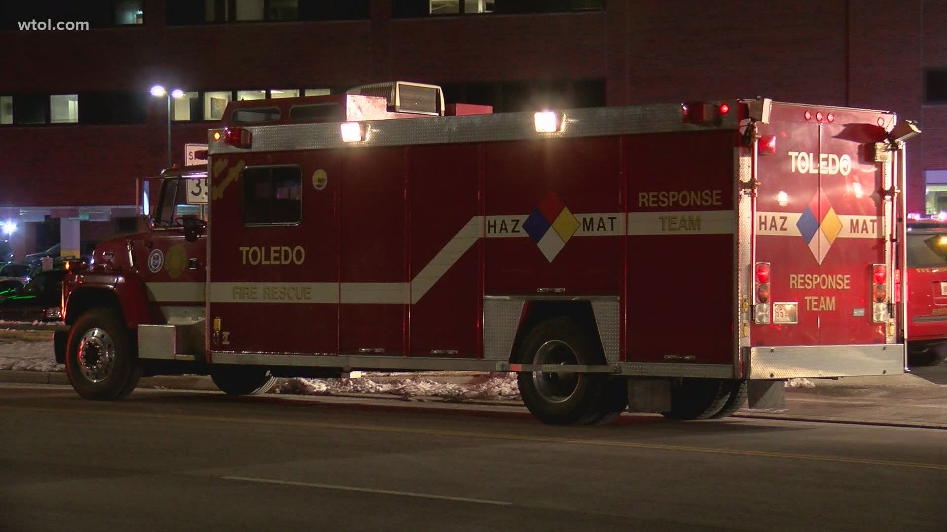 Hazmat crews from Toledo Fire & Rescue Department responded to a potential situation at Toledo Hospital, where refrigerant had leaked due to a mechanical issue.