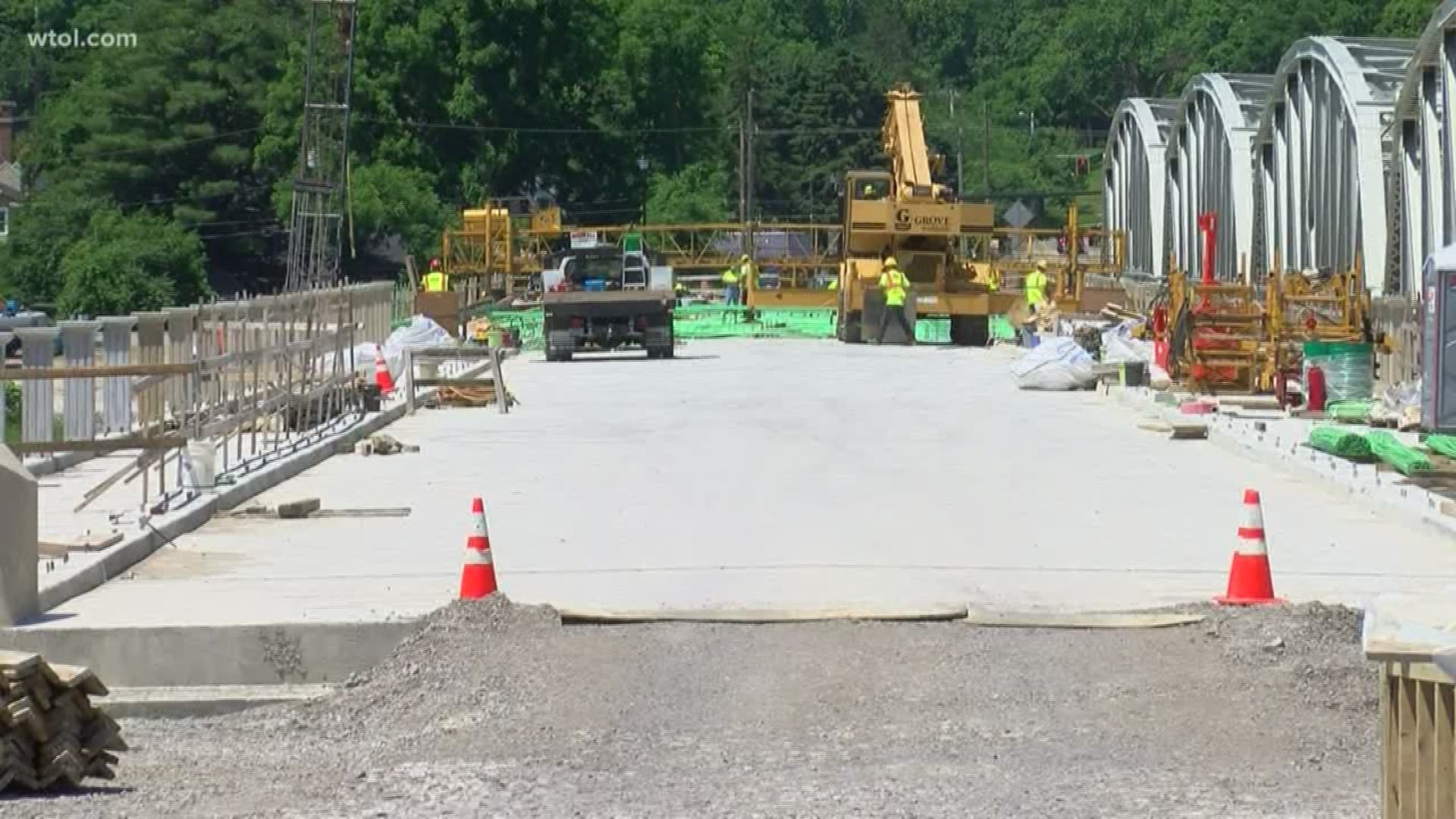 ODOT says they are hoping the bridge can be open by Christmas-time.