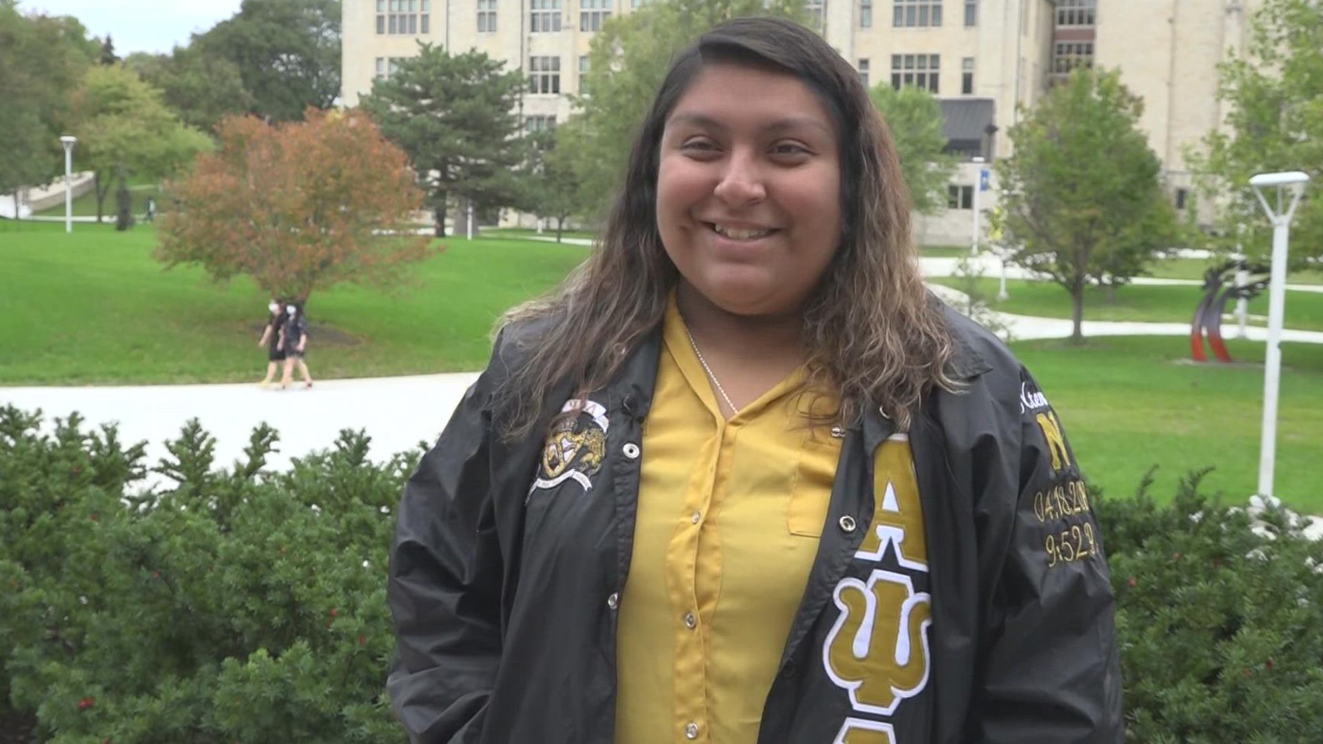 Jannet Frias comes from a family of migrant workers who didn't know if they'd be able to help her with college.