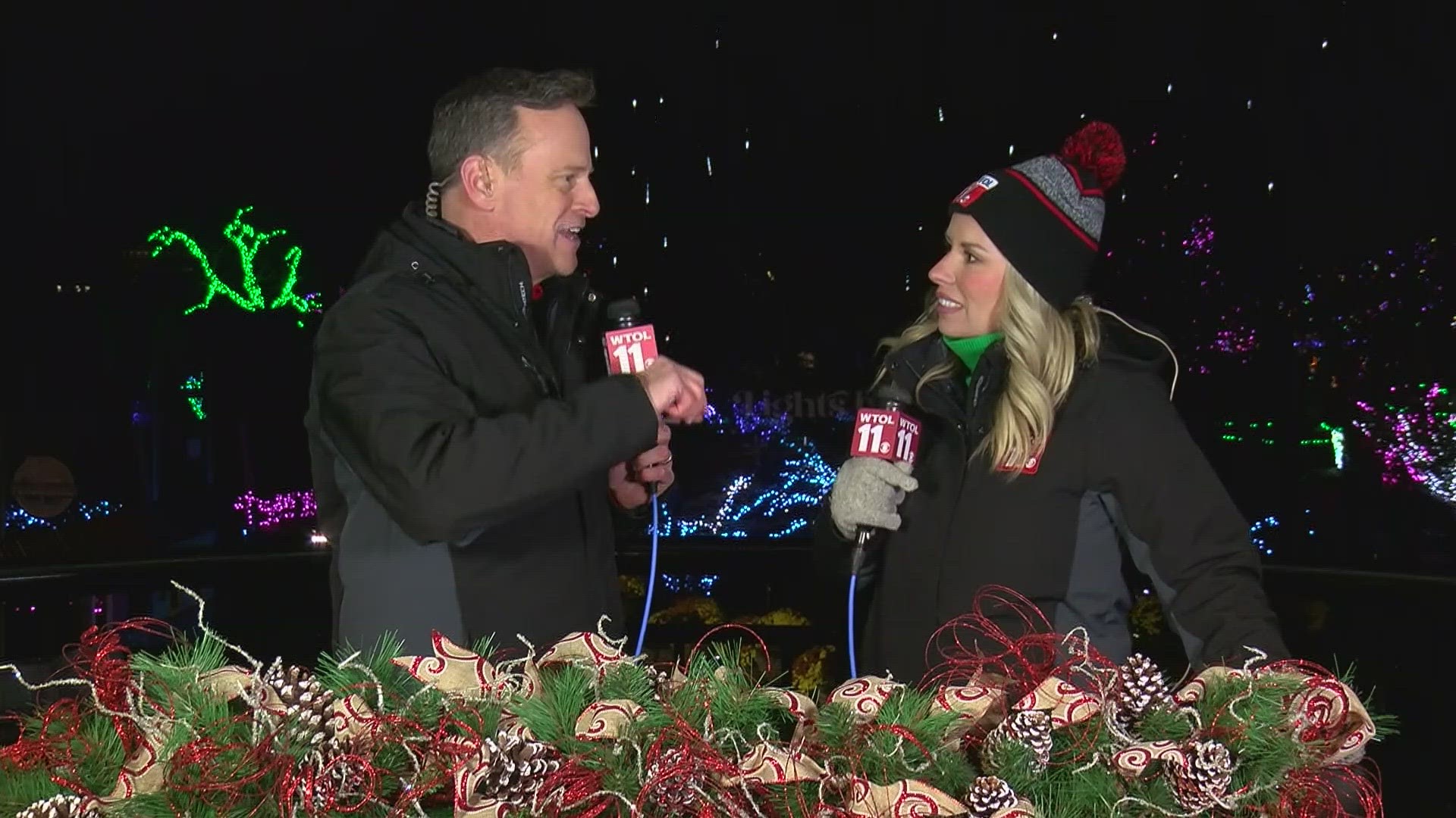 WTOL 11 at the Toledo Zoo Lights Before Christmas kickoff