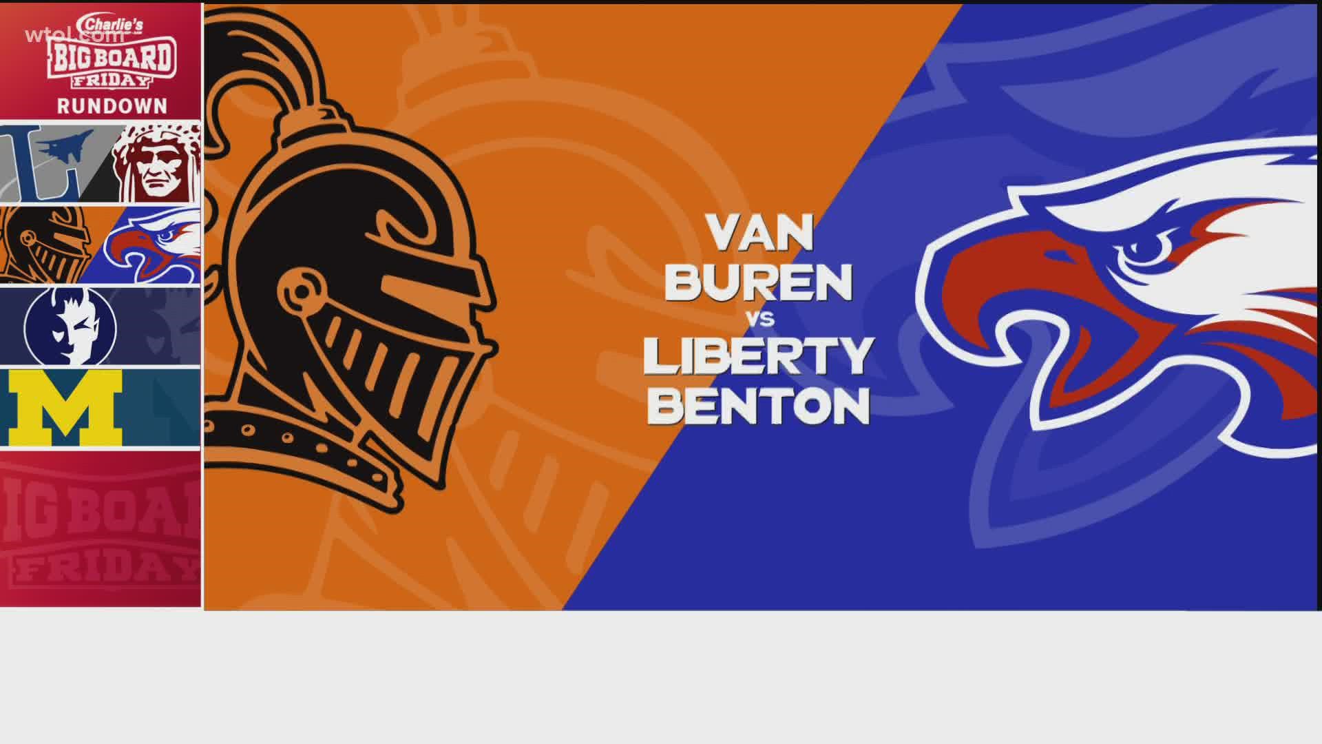 Moving to the Blanchard Valley Conference now, we've got Van Buren welcoming in Liberty-Benton.