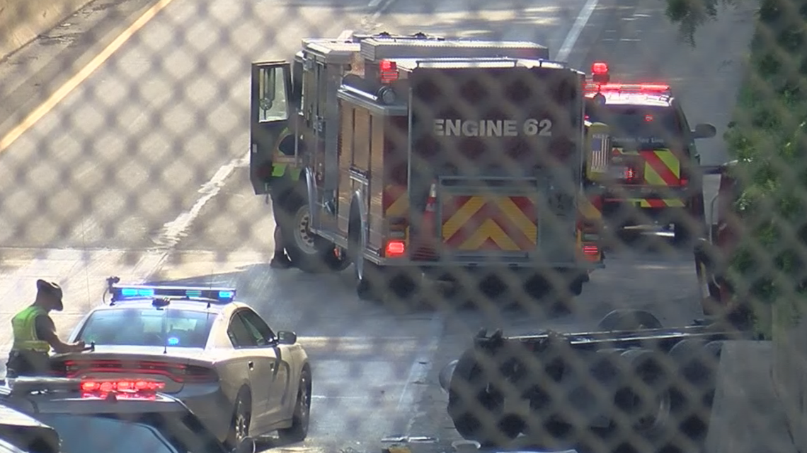 Dump truck driver killed in crash after raised bed hits overpass