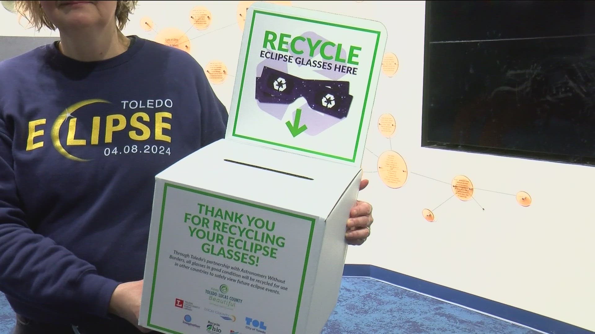 Local organizations are accepting glasses for recycling.