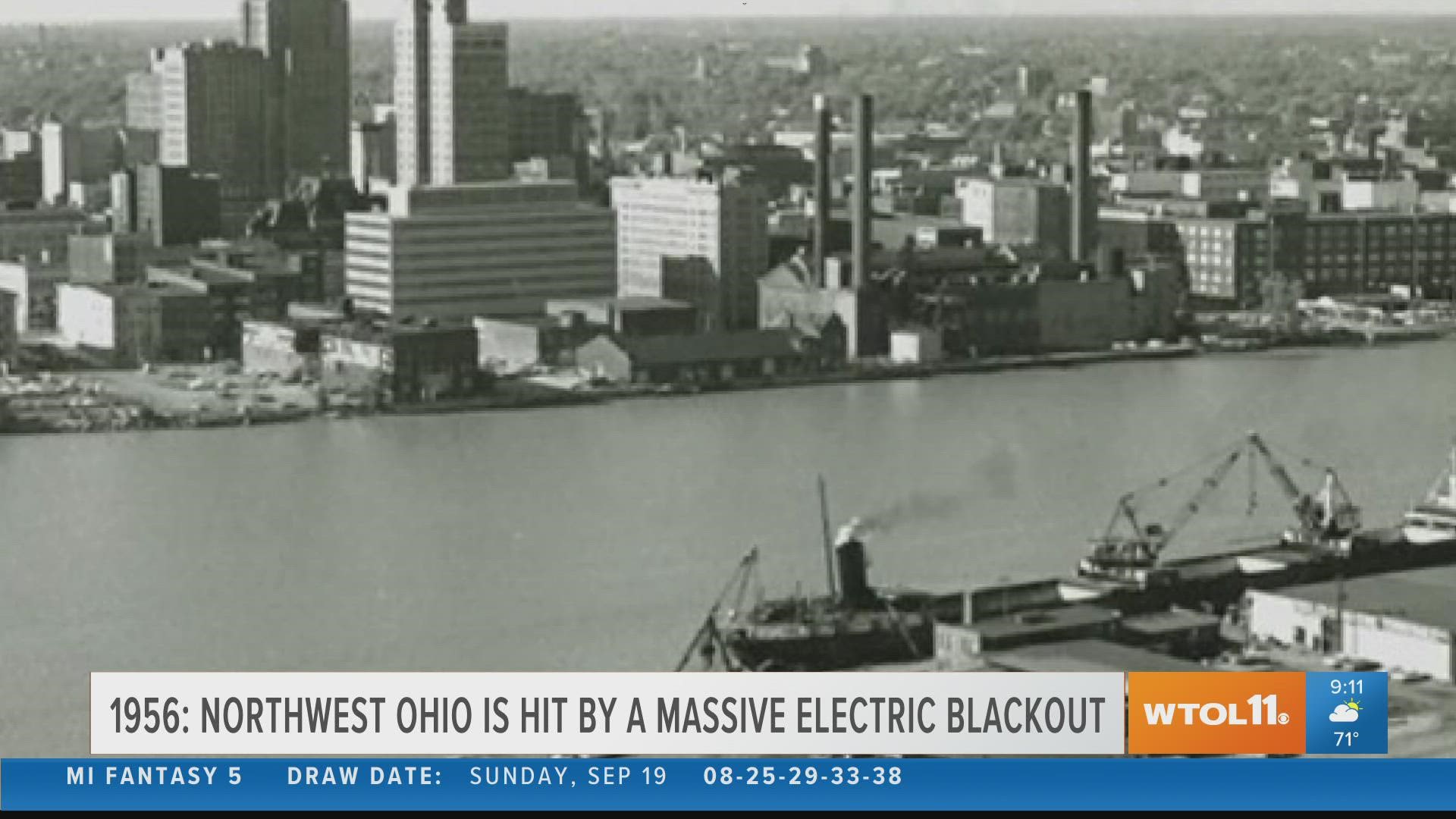 In 1956, Northwest Ohio is hit by a massive electric blackout and power is severed for 150 area communities.