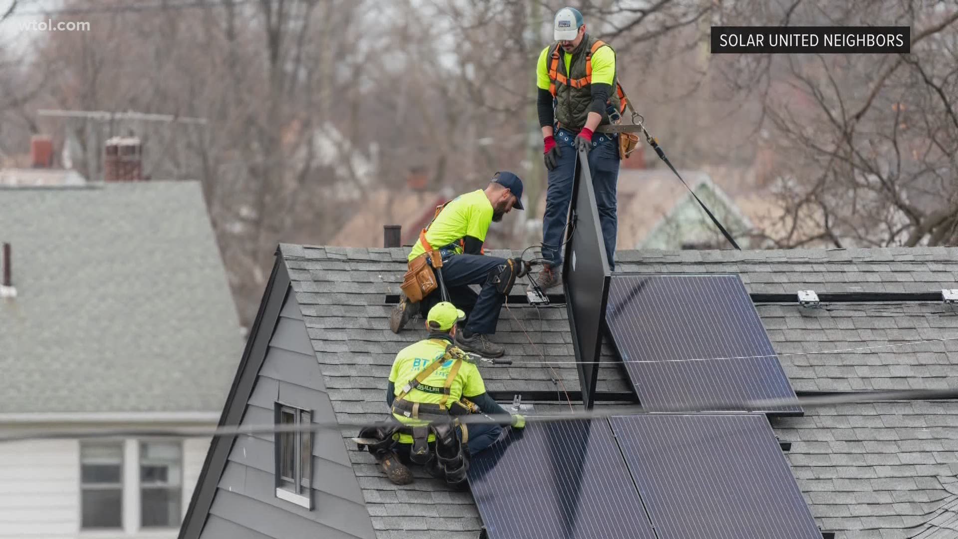 Solar United Neighbors, a non-profit, is aiming to gather 50-150 Lucas County residents interested in switching to solar power at a better price.